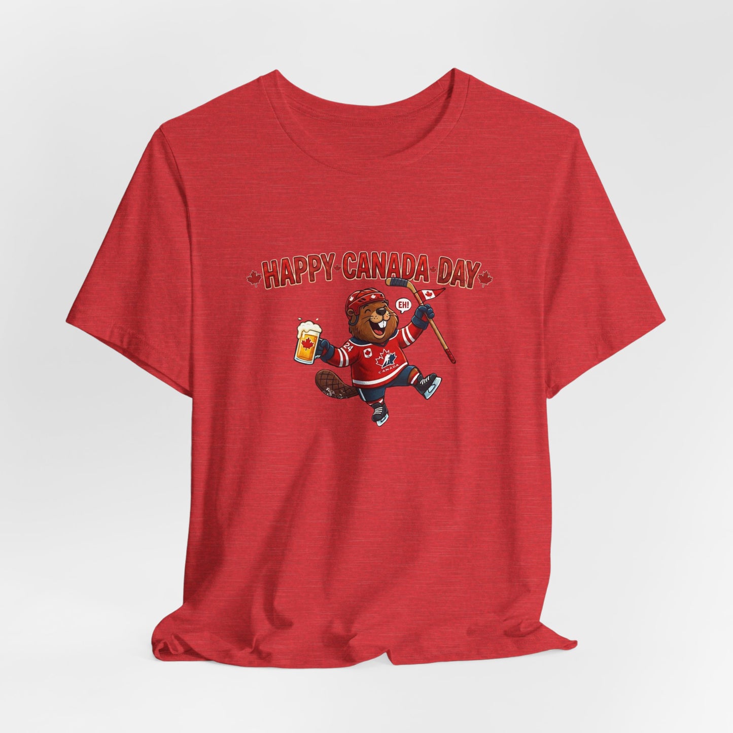 "Happy Beaver" Unisex Jersey Short Sleeve Tee