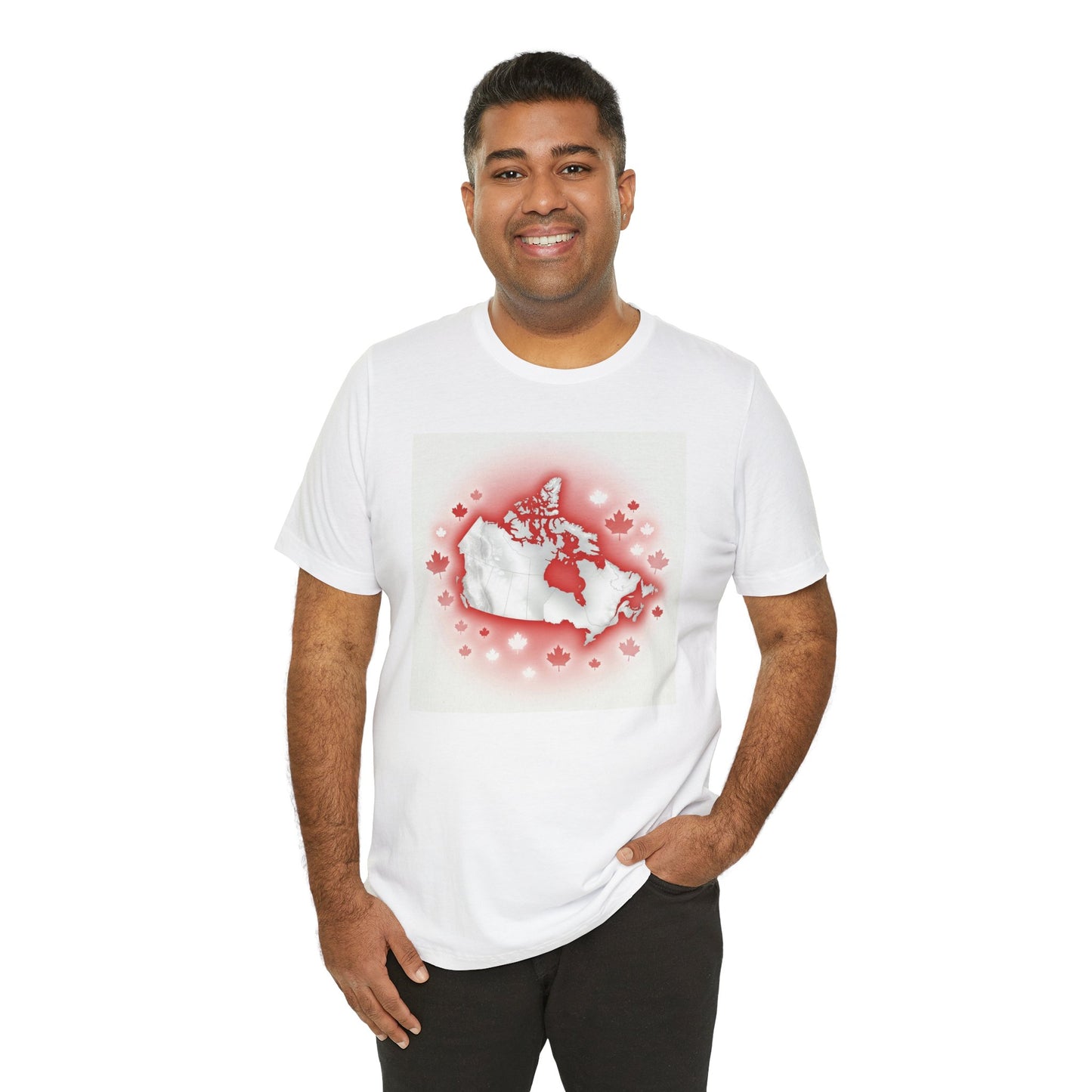 "Map of Canada" Unisex Jersey Short Sleeve Tee
