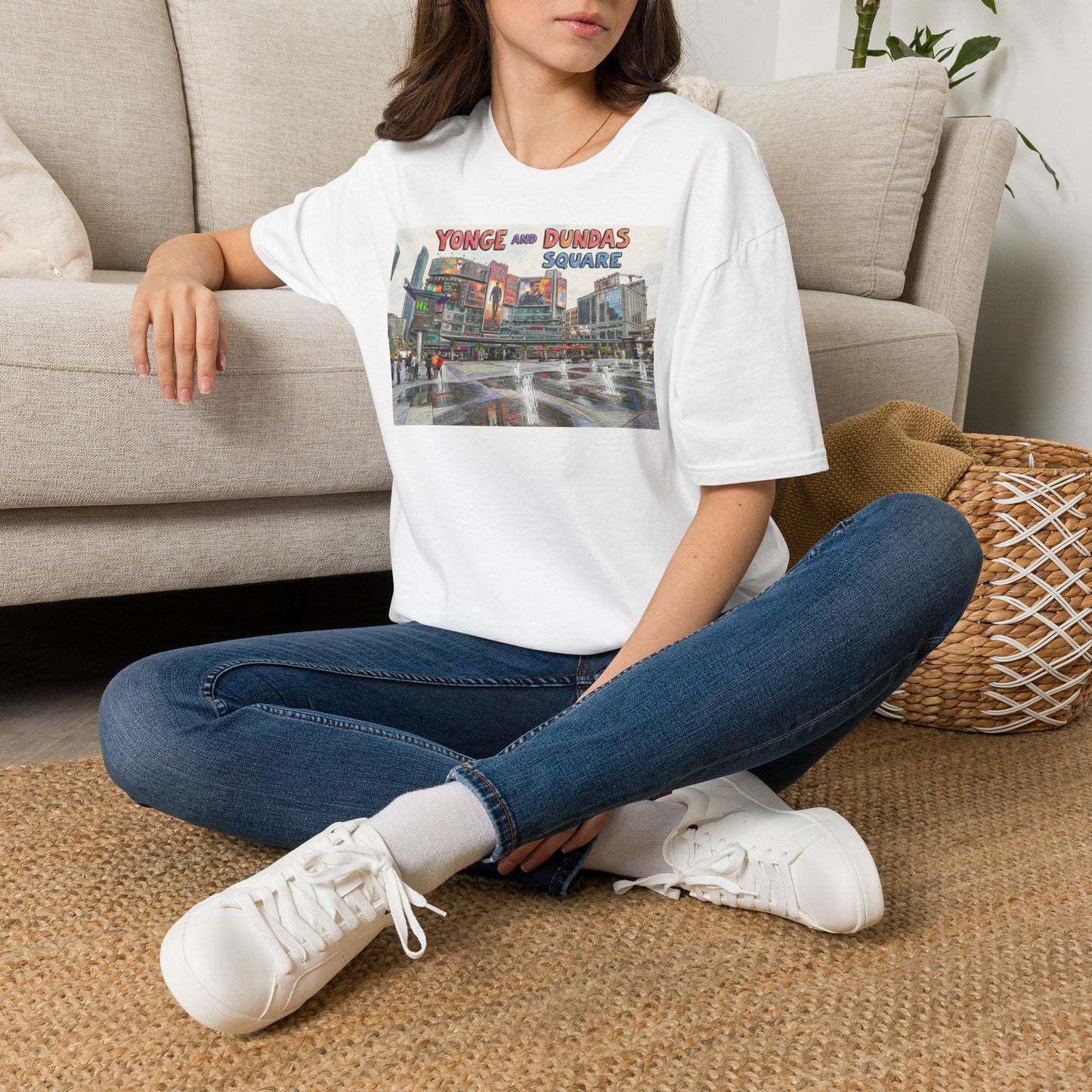 Yonge and Dundas Square Graphic Tee — Toronto Cityscape T-Shirt