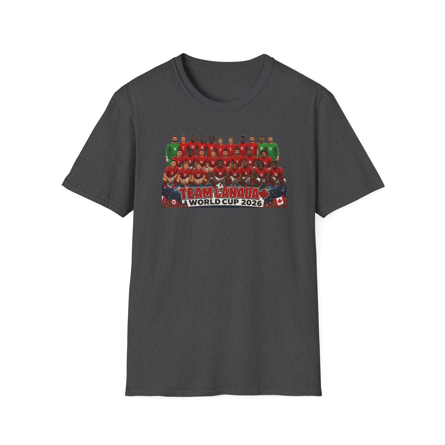 Team Canada World Cup 2026 T-Shirt — Official Squad Photo Fan Tee