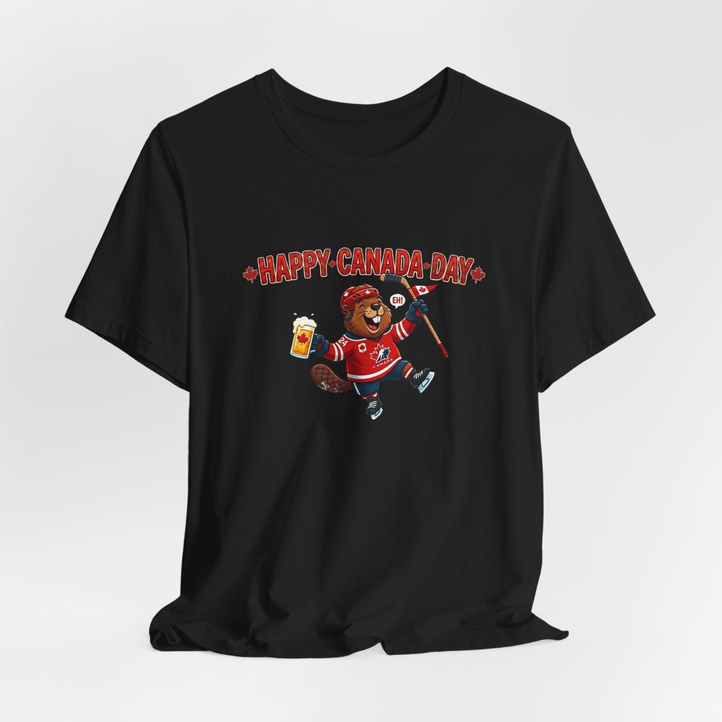 "Happy Beaver" Unisex Jersey Short Sleeve Tee