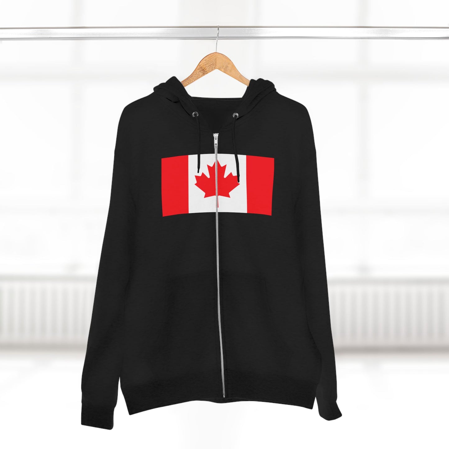 Canada Flag Zip Hoodie — Canadian Maple Leaf Full-Zip Sweatshirt
