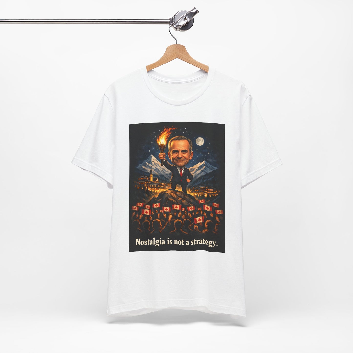 "Nostalgia Is Not A Strategy" Unisex Jersey Short Sleeve Tee