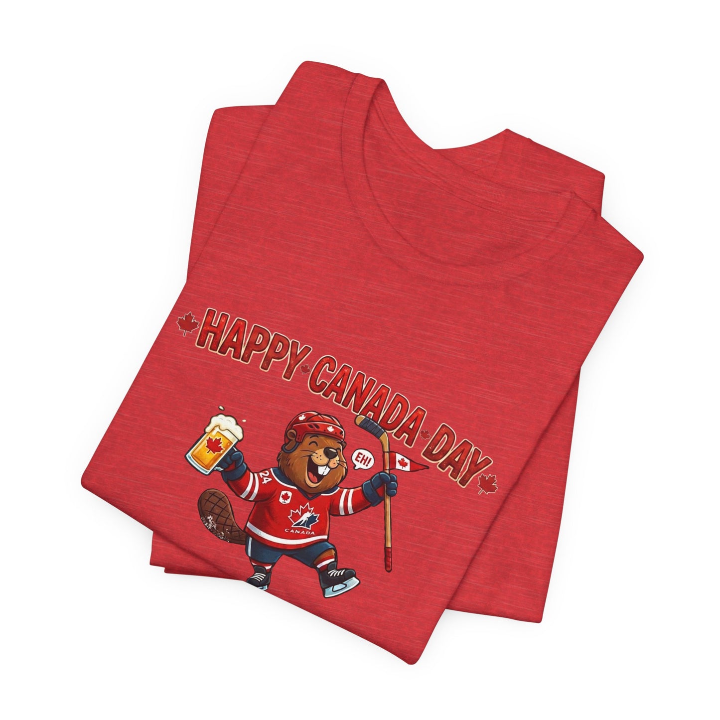 "Happy Beaver" Unisex Jersey Short Sleeve Tee