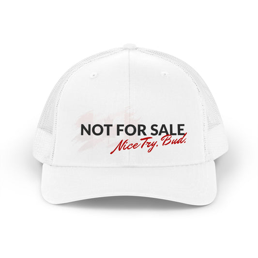 "Not For Sale, Nice Try Bud" Retro Mesh Cap