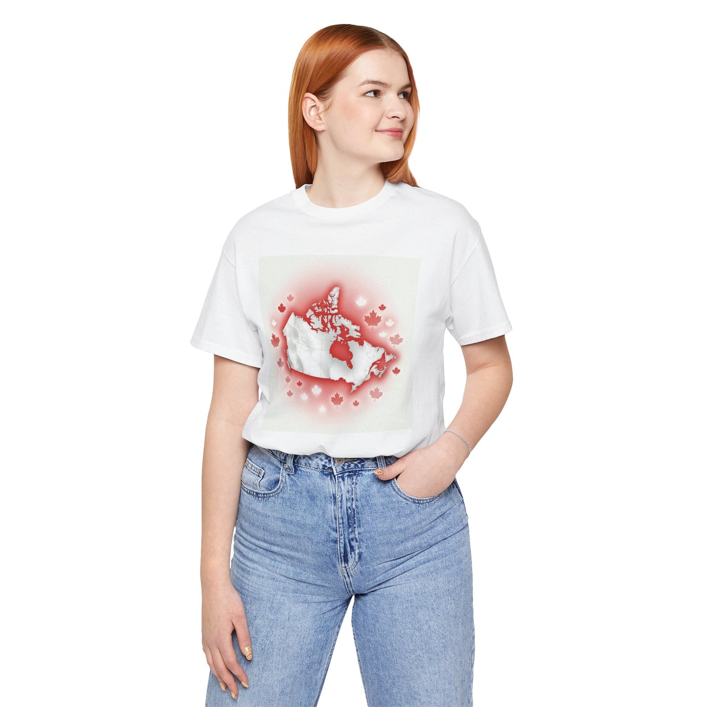 "Map of Canada" Unisex Jersey Short Sleeve Tee