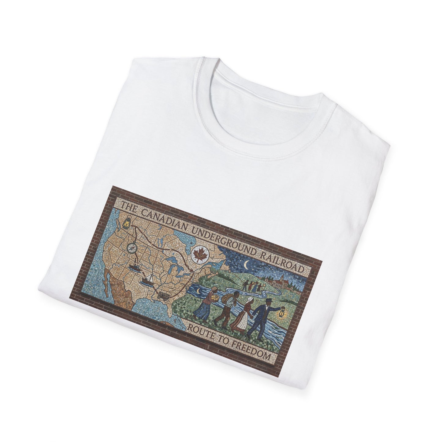 Underground Railroad Map T-Shirt — Route to Freedom Historic Tee