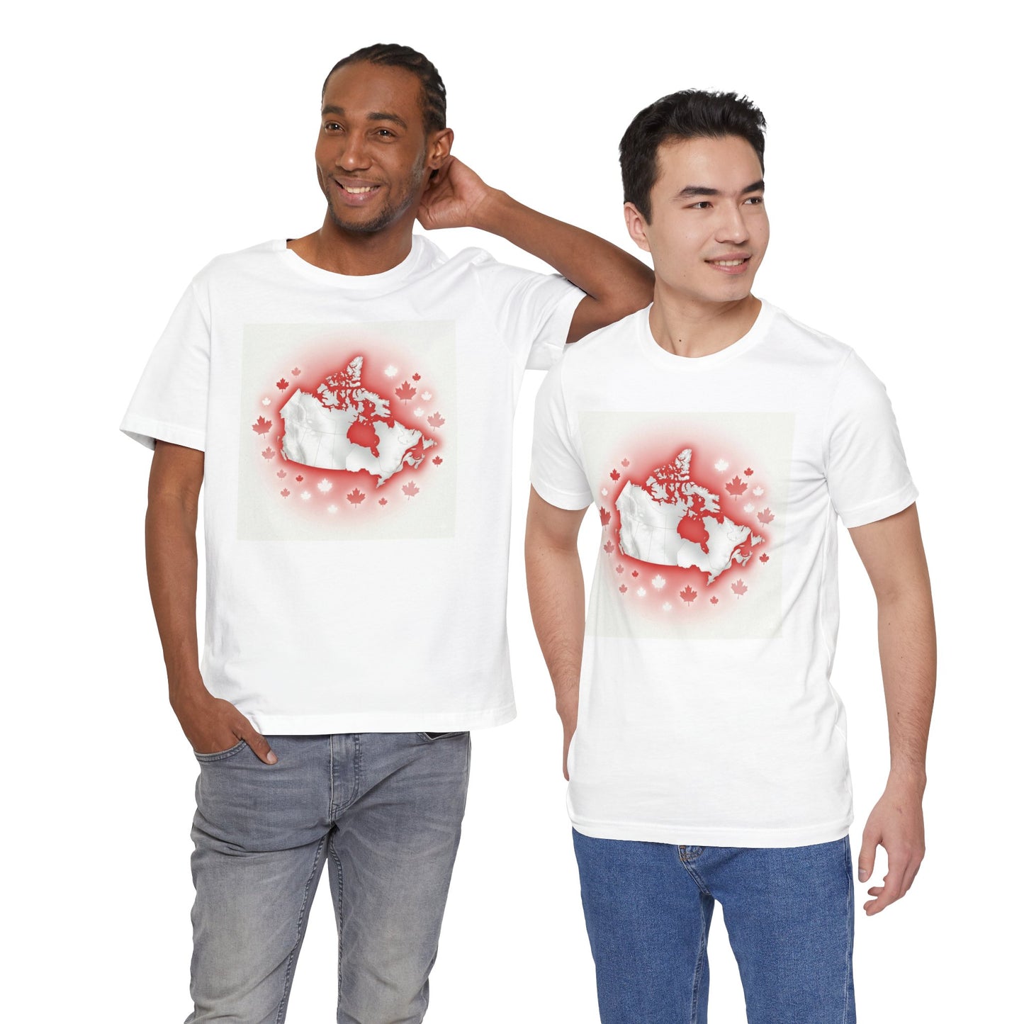"Map of Canada" Unisex Jersey Short Sleeve Tee