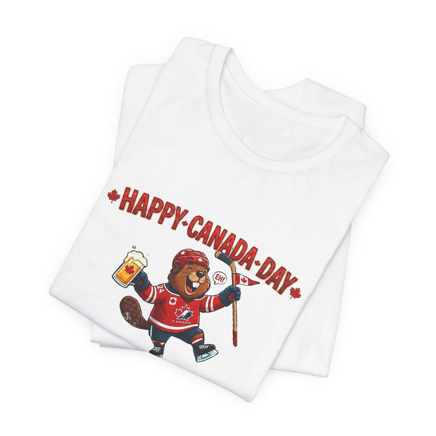 "Happy Beaver" Unisex Jersey Short Sleeve Tee