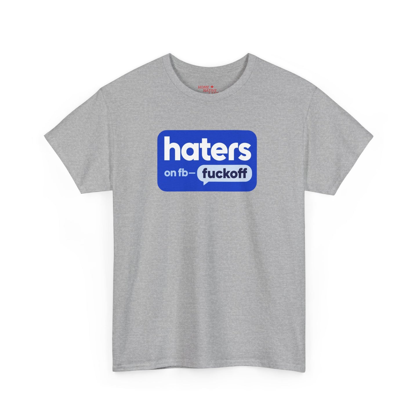 "Hates on Fb - F*** Off" Bold Graphic Tee