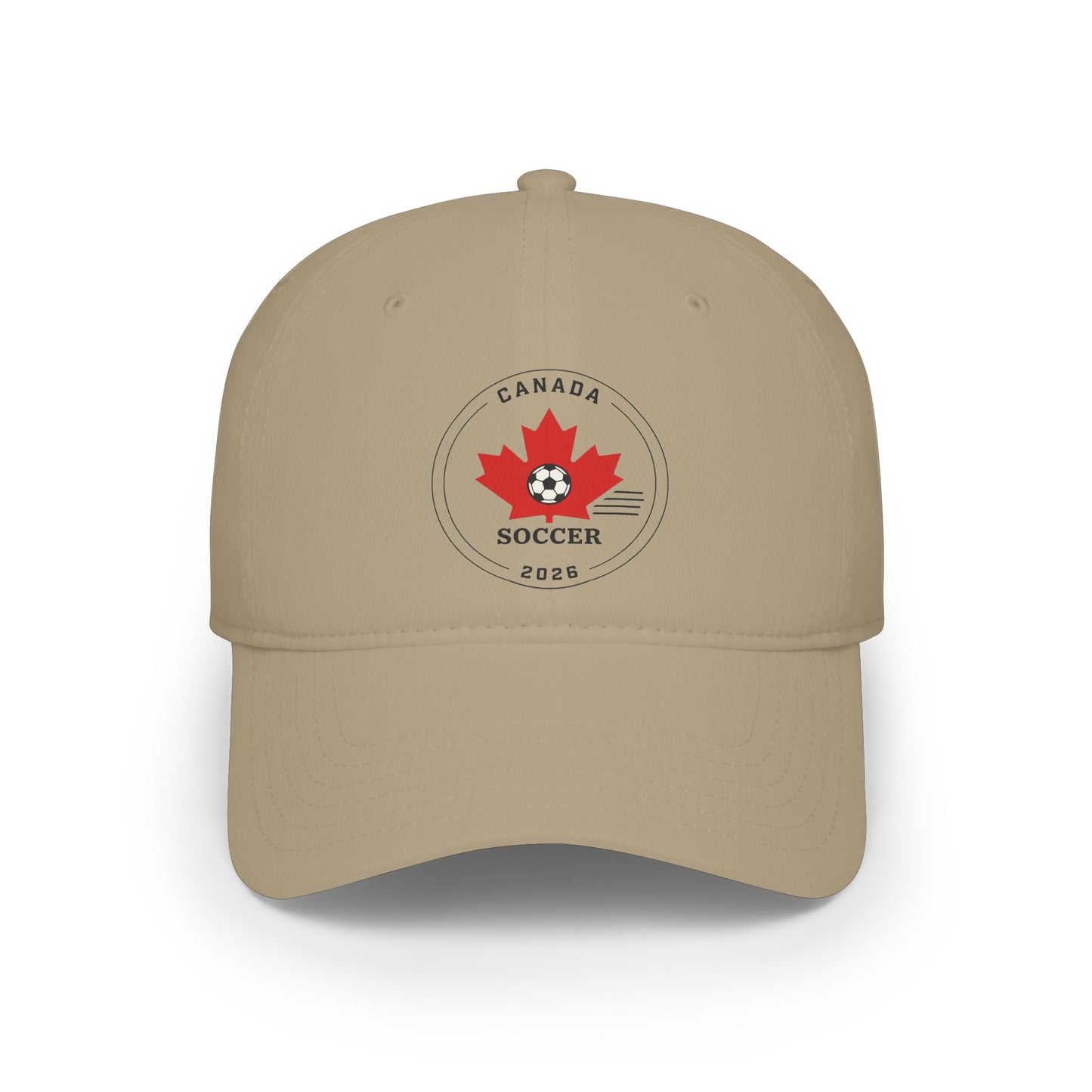 Canada Soccer Maple Leaf Baseball Cap — Retro 2022 Logo
