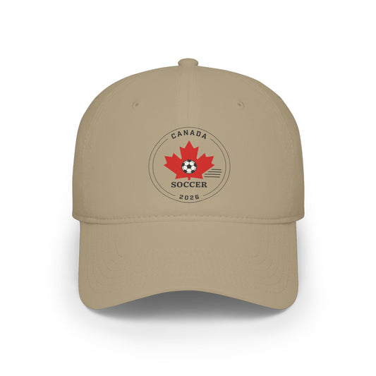 Canada Soccer Maple Leaf Baseball Cap — Retro 2022 Logo