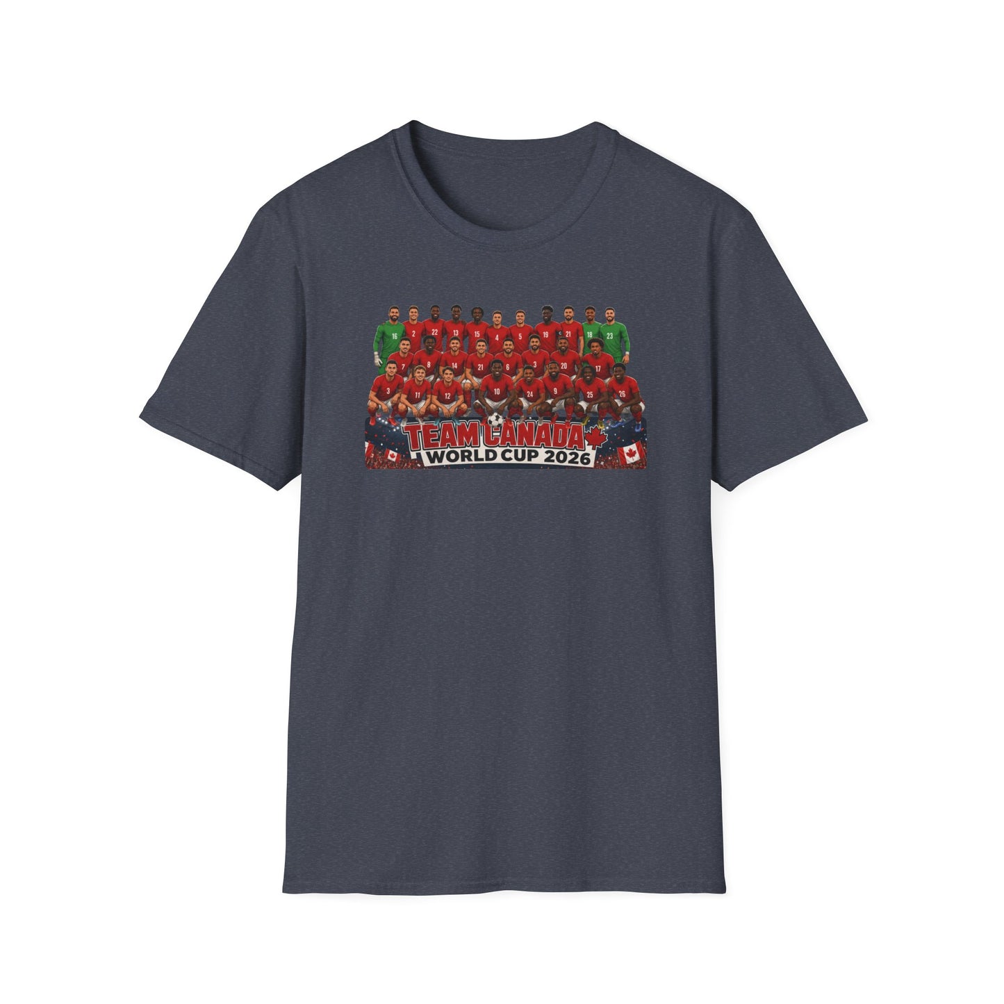 Team Canada World Cup 2026 T-Shirt — Official Squad Photo Fan Tee