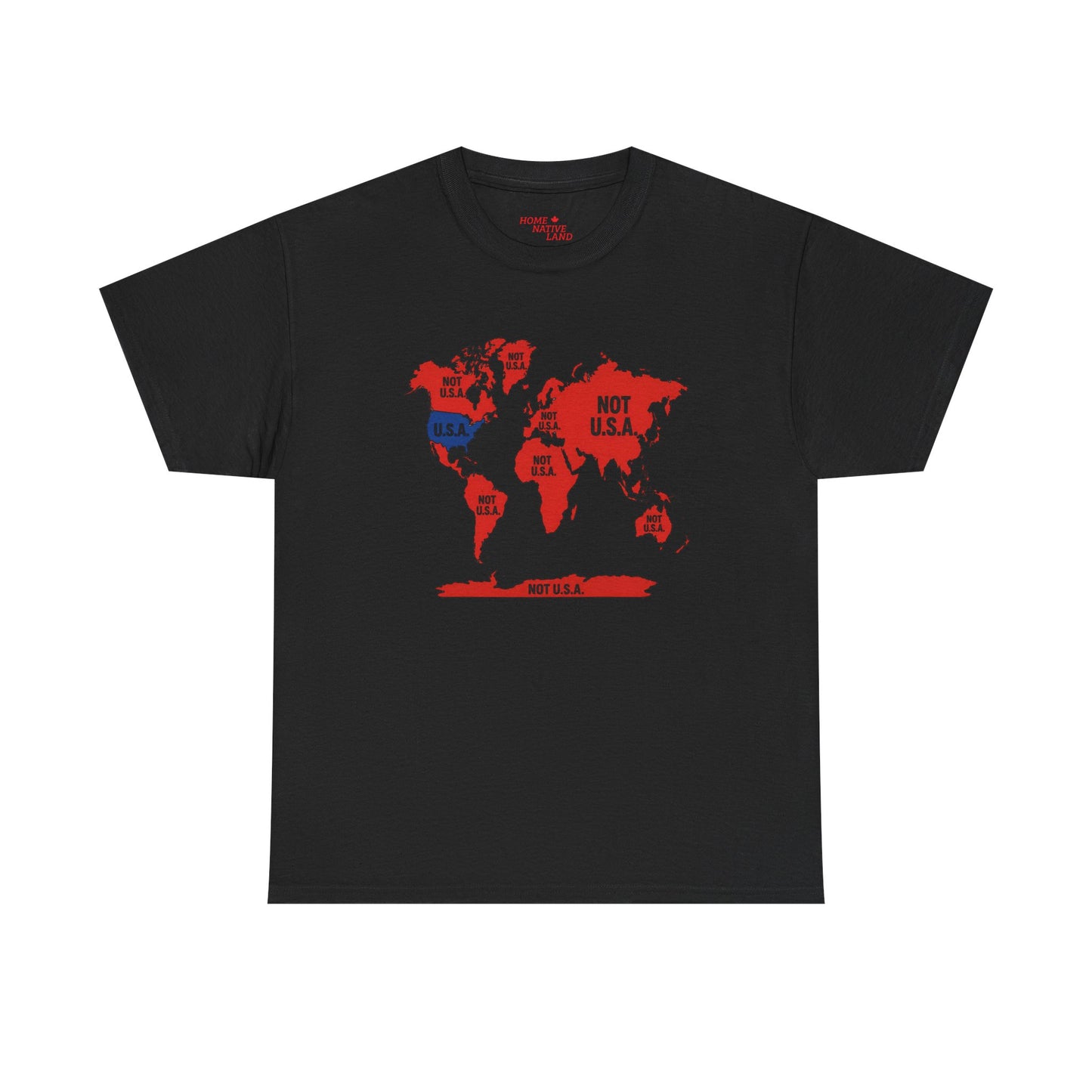 "NOT U.S.A" Map Graphic Tee