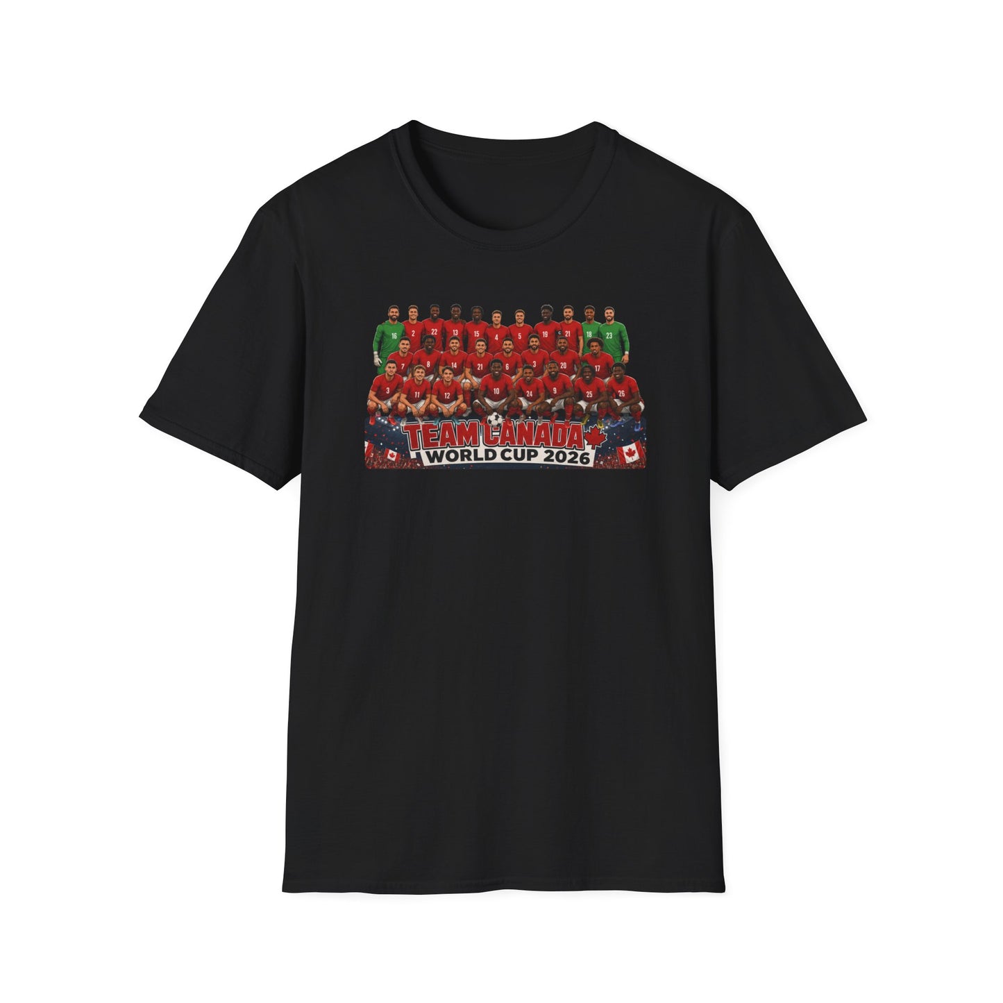 Team Canada World Cup 2026 T-Shirt — Official Squad Photo Fan Tee