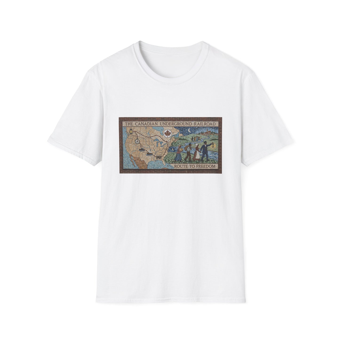 Underground Railroad Map T-Shirt — Route to Freedom Historic Tee