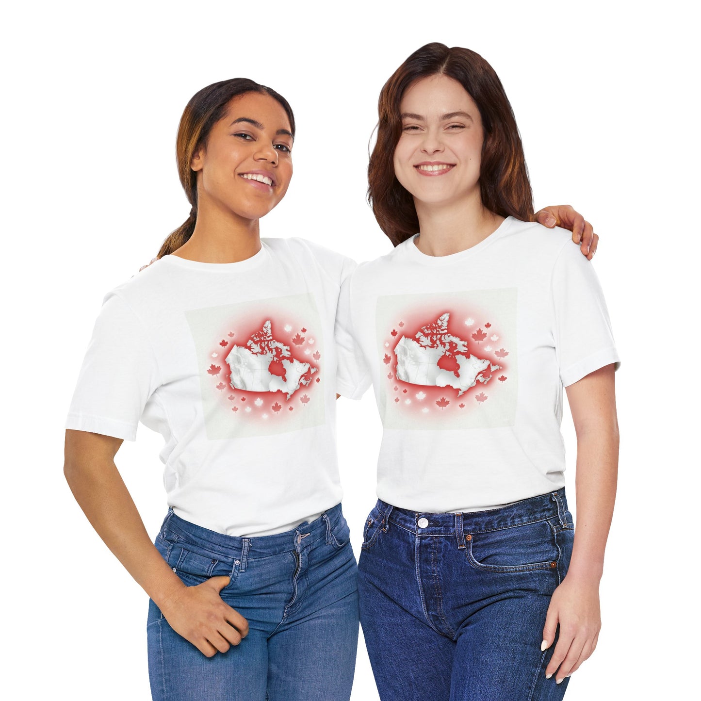 "Map of Canada" Unisex Jersey Short Sleeve Tee
