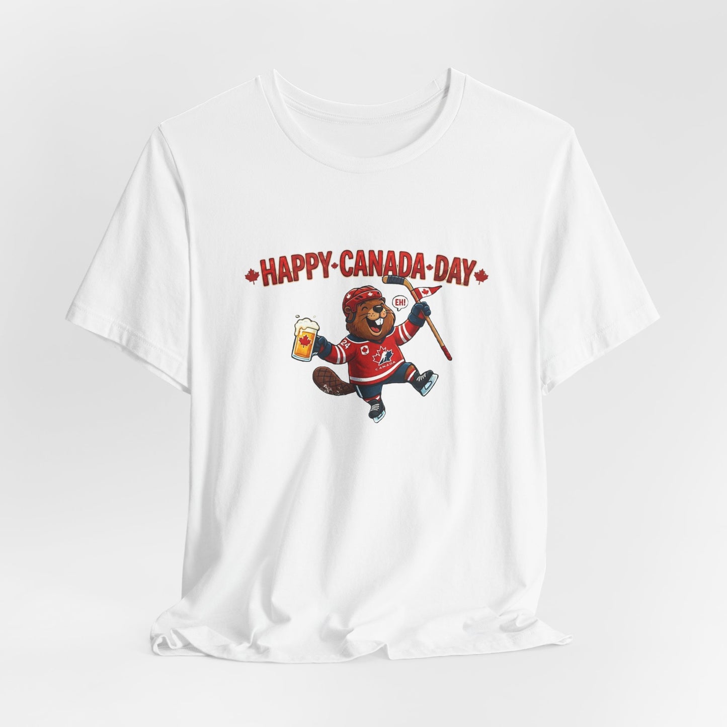 "Happy Beaver" Unisex Jersey Short Sleeve Tee