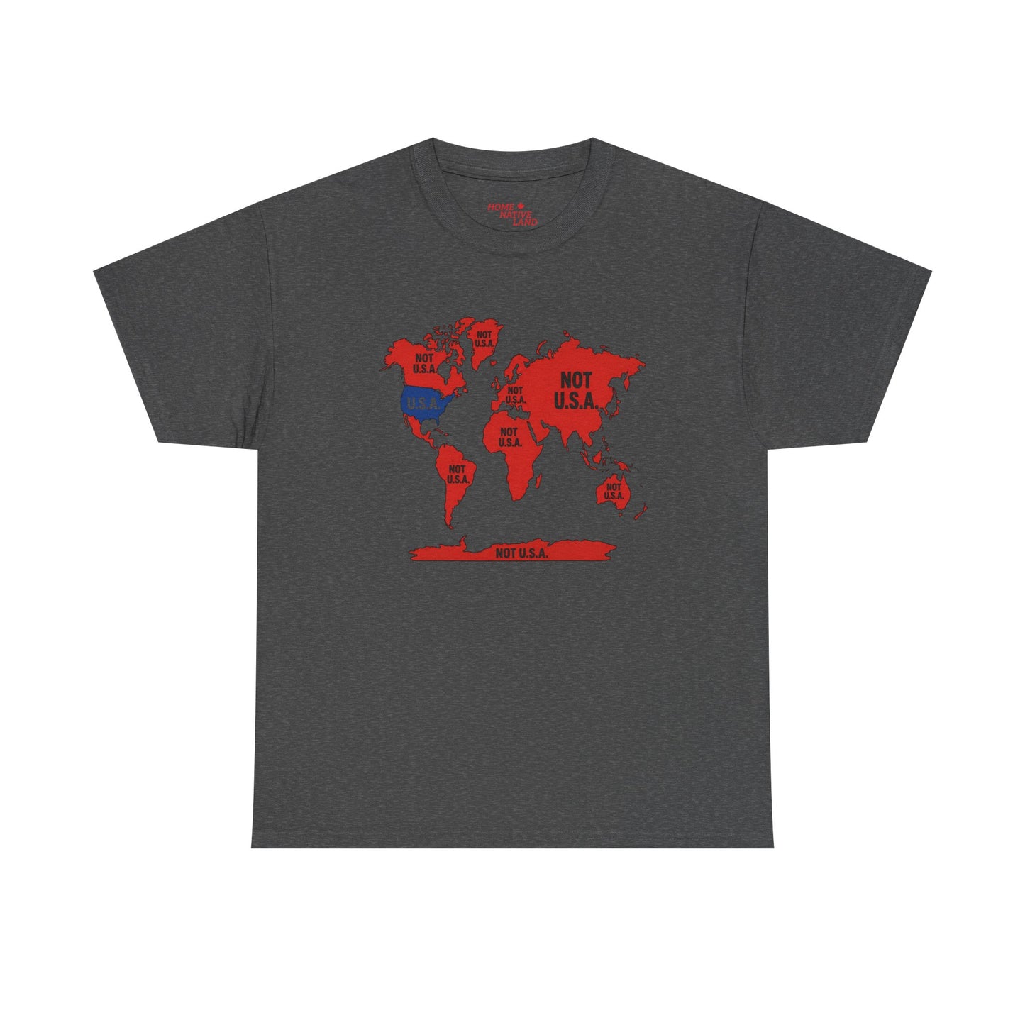 "NOT U.S.A" Map Graphic Tee