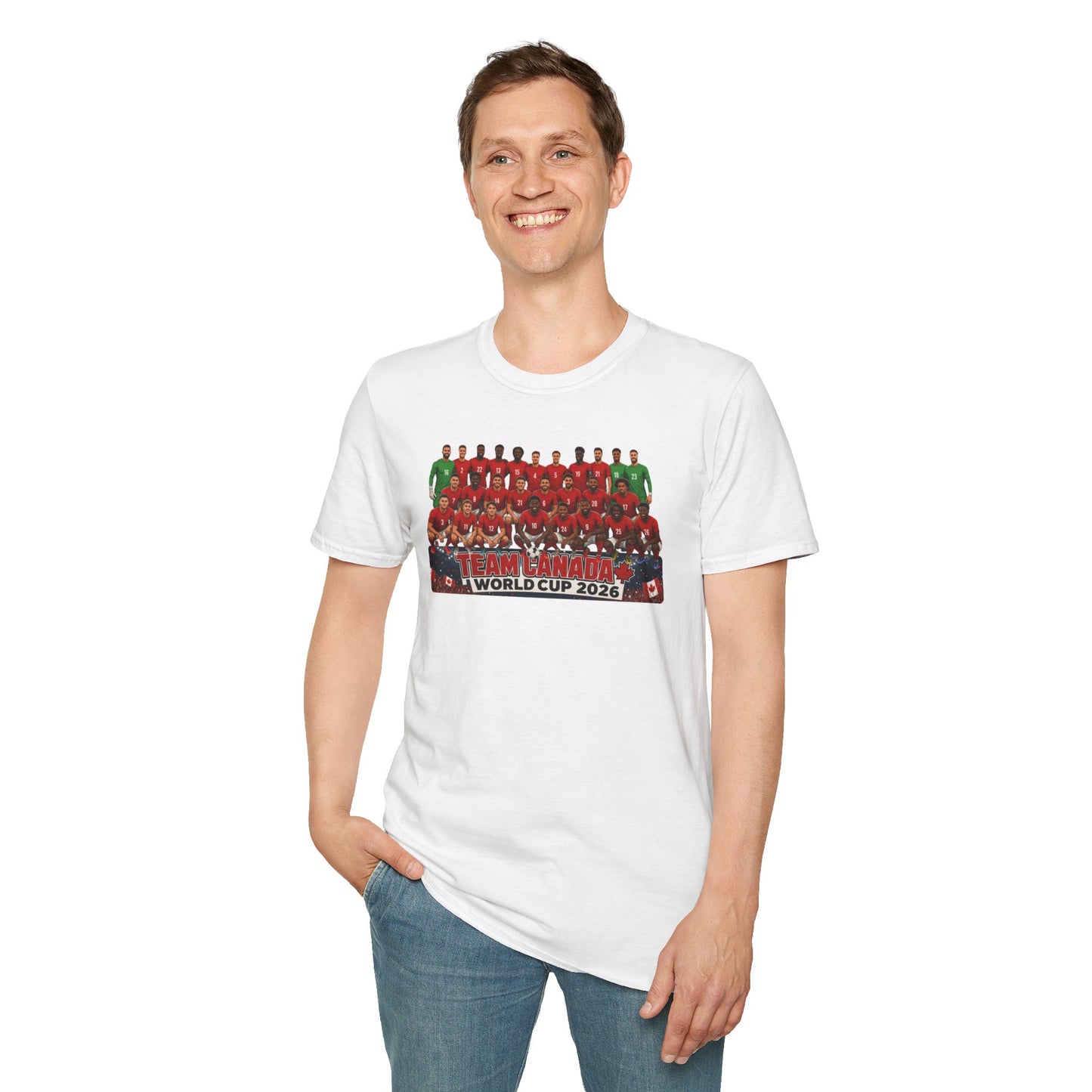 Team Canada World Cup 2026 T-Shirt — Official Squad Photo Fan Tee