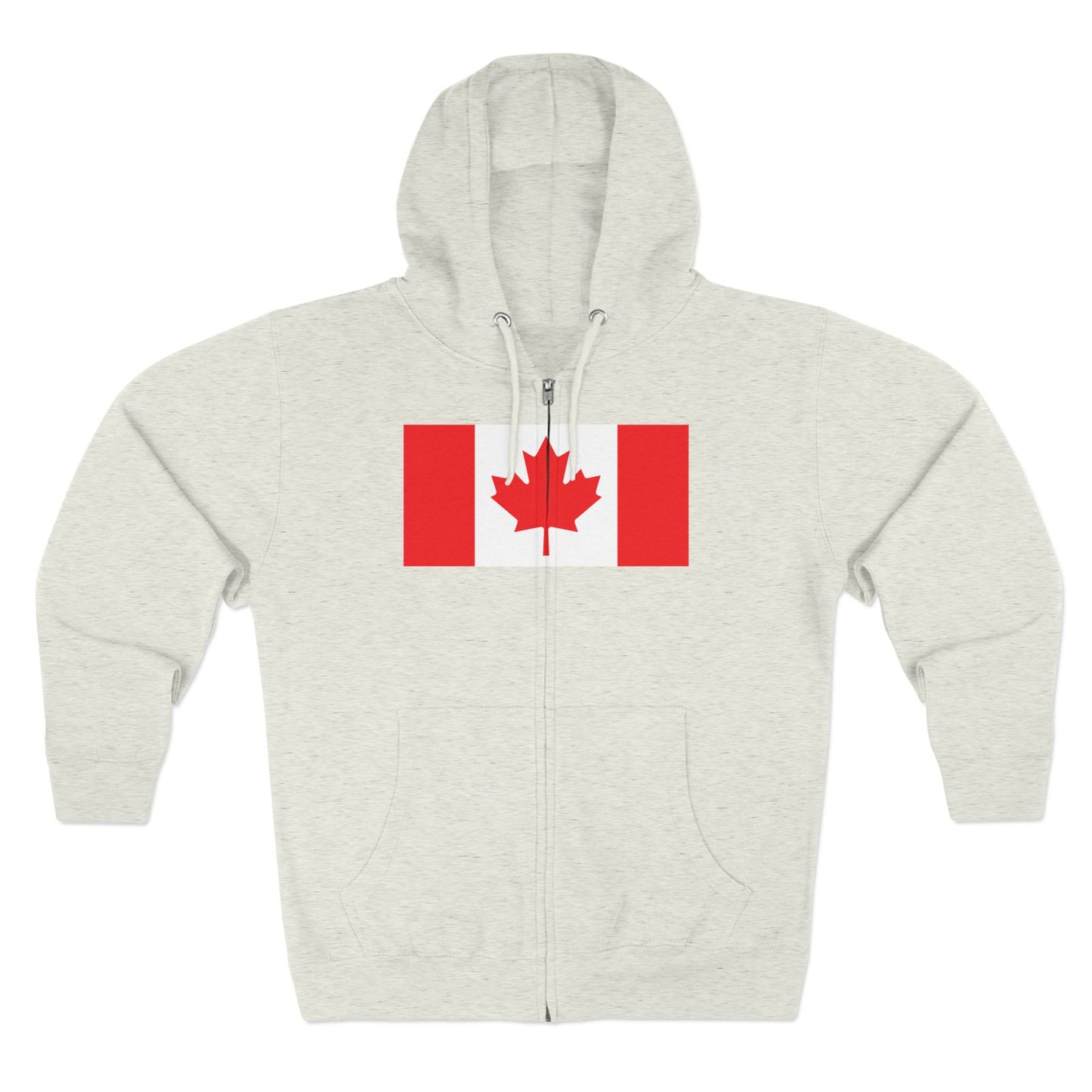 Canada Flag Zip Hoodie — Canadian Maple Leaf Full-Zip Sweatshirt