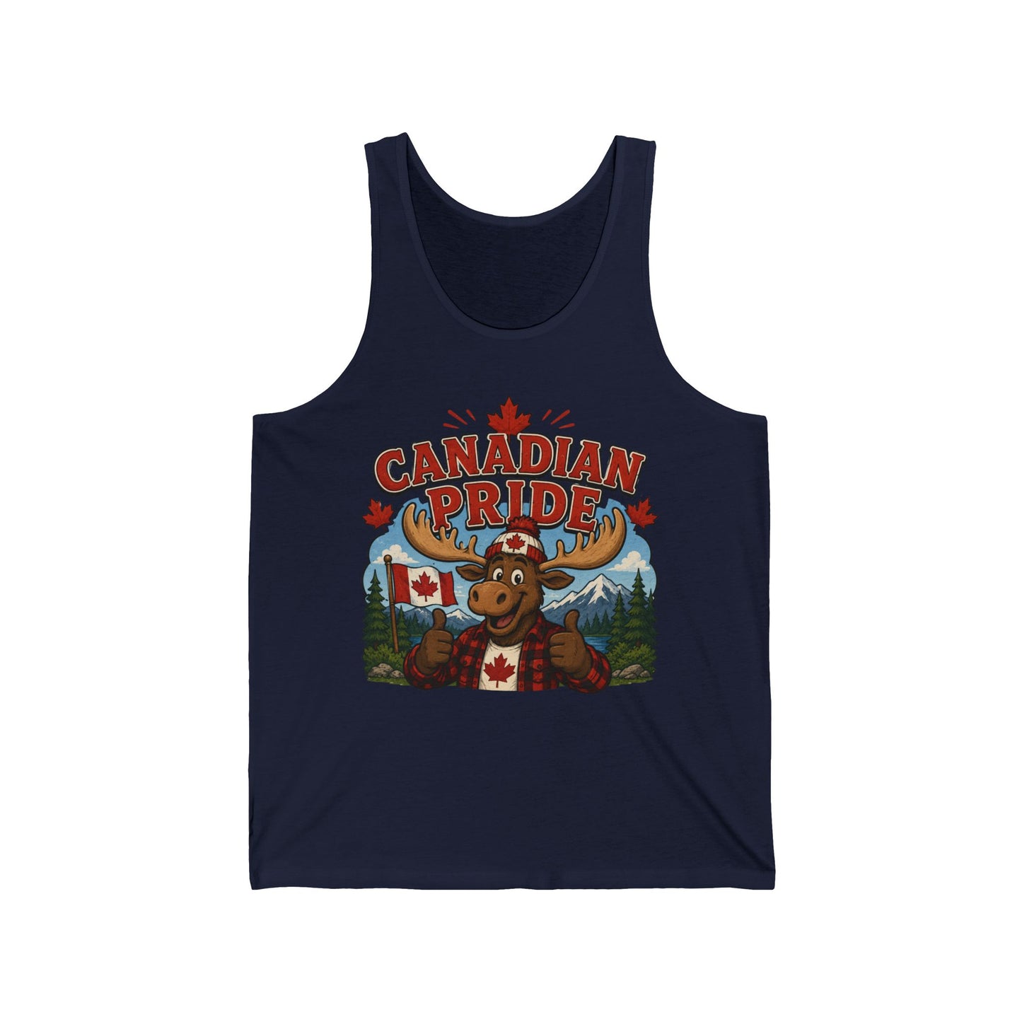 Canadian Pride Moose Tank Top — Canada Flag Summer Tank