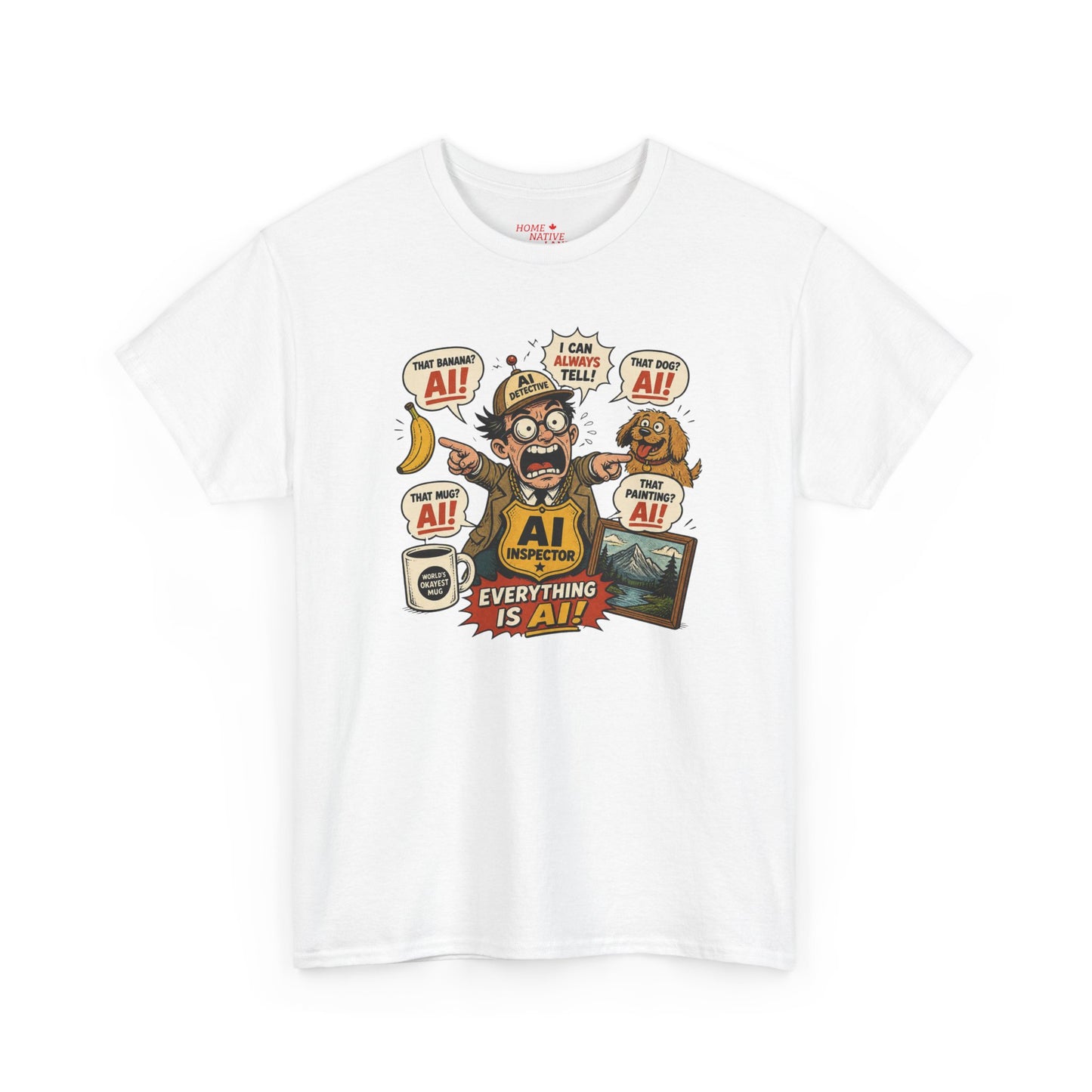 AI Everything Is AI T-Shirt – Funny Tech Geek Tee