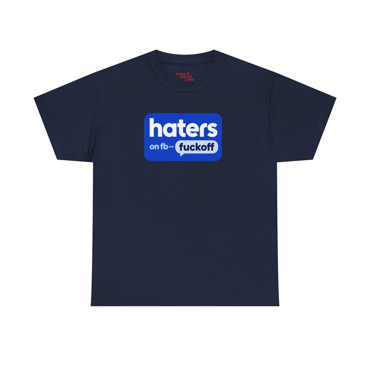 "Hates on Fb - F*** Off" Bold Graphic Tee