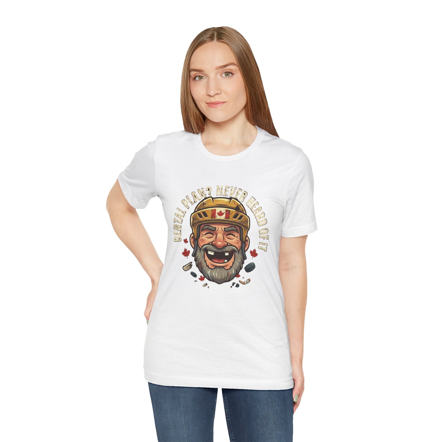 "Dental Plan?" Unisex Jersey Short Sleeve Tee