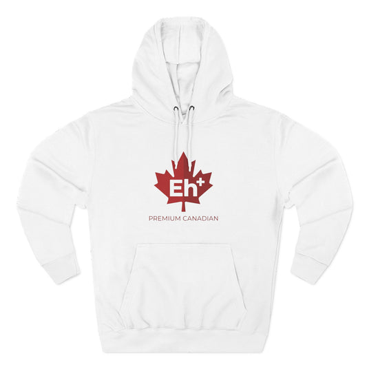 "Eh+" Three-Panel Fleece Hoodie