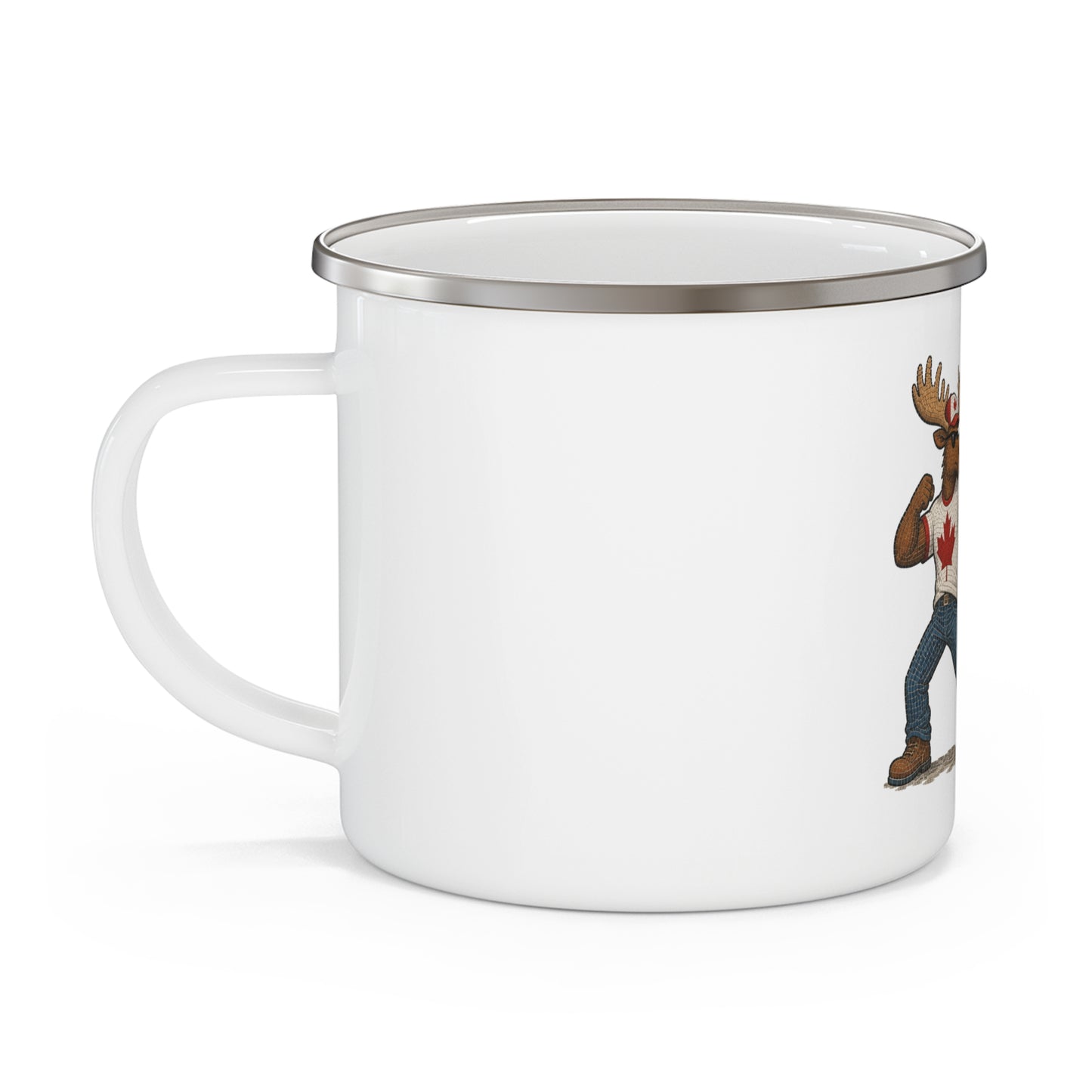 Canadian Moose "Home of The Brave" Camping Mug