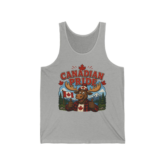 Canadian Pride Moose Tank Top — Canada Flag Summer Tank