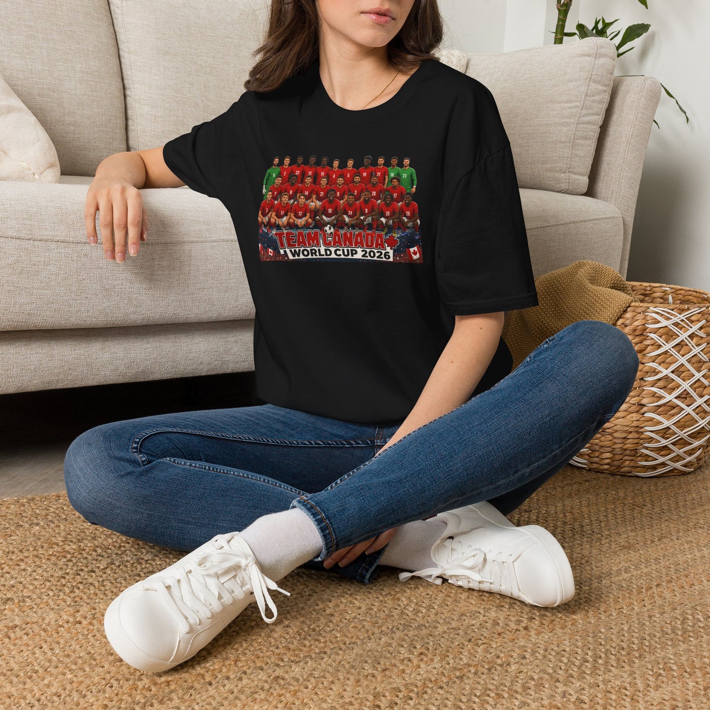 Team Canada World Cup 2026 T-Shirt — Official Squad Photo Fan Tee