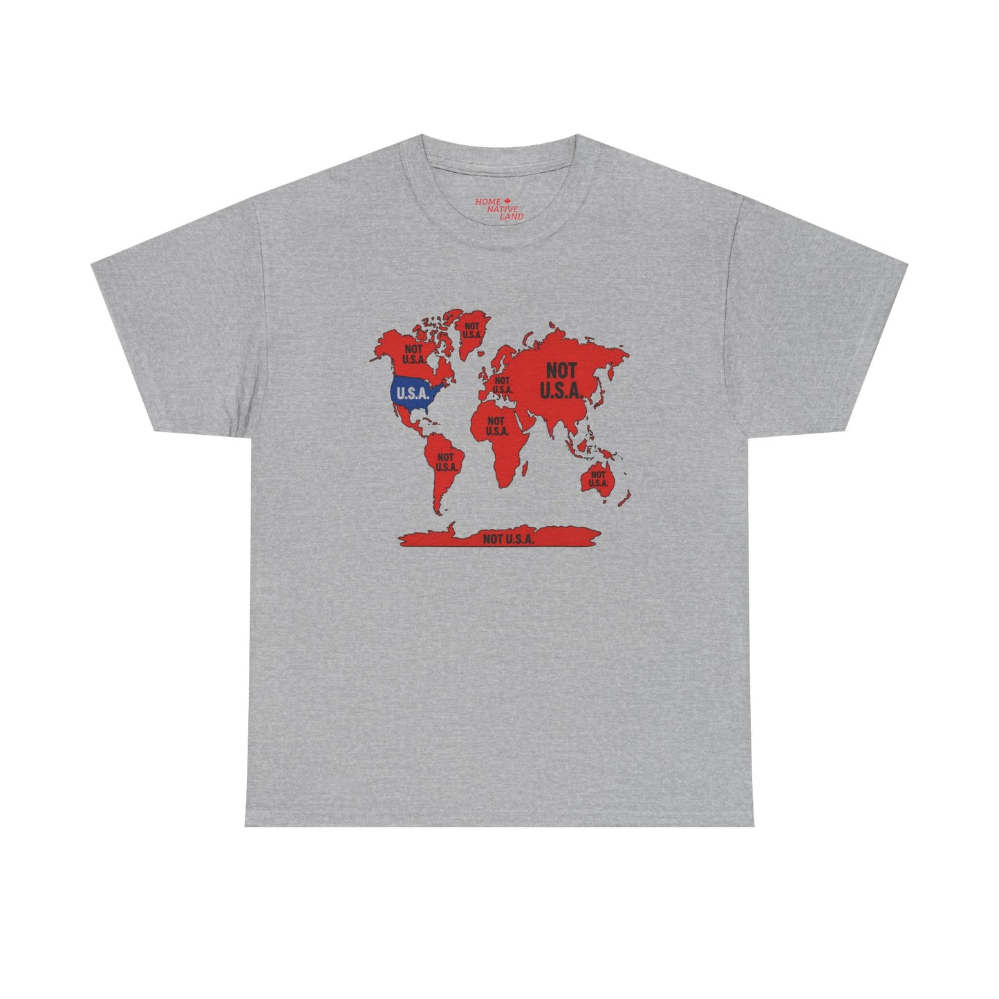 "NOT U.S.A" Map Graphic Tee