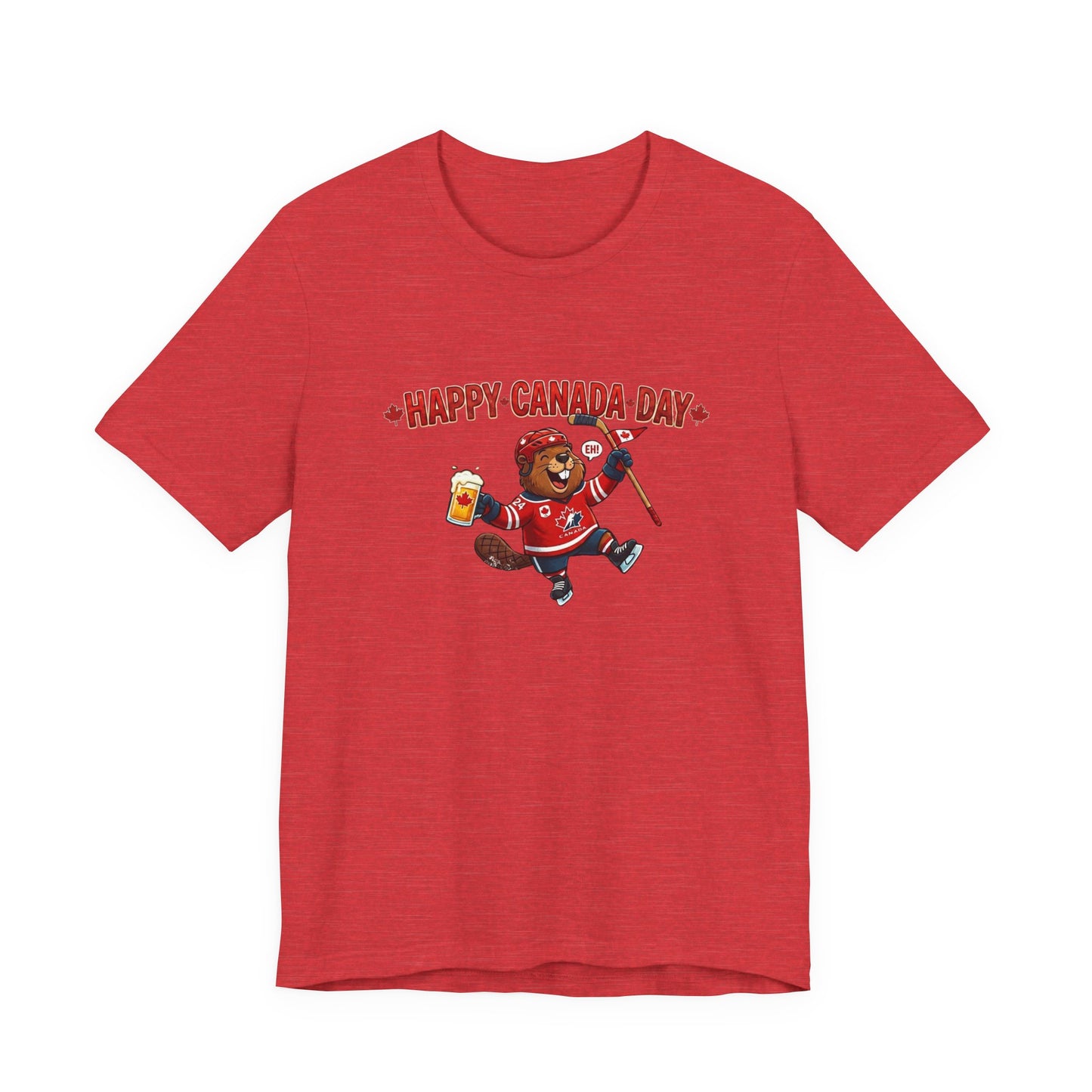 "Happy Beaver" Unisex Jersey Short Sleeve Tee