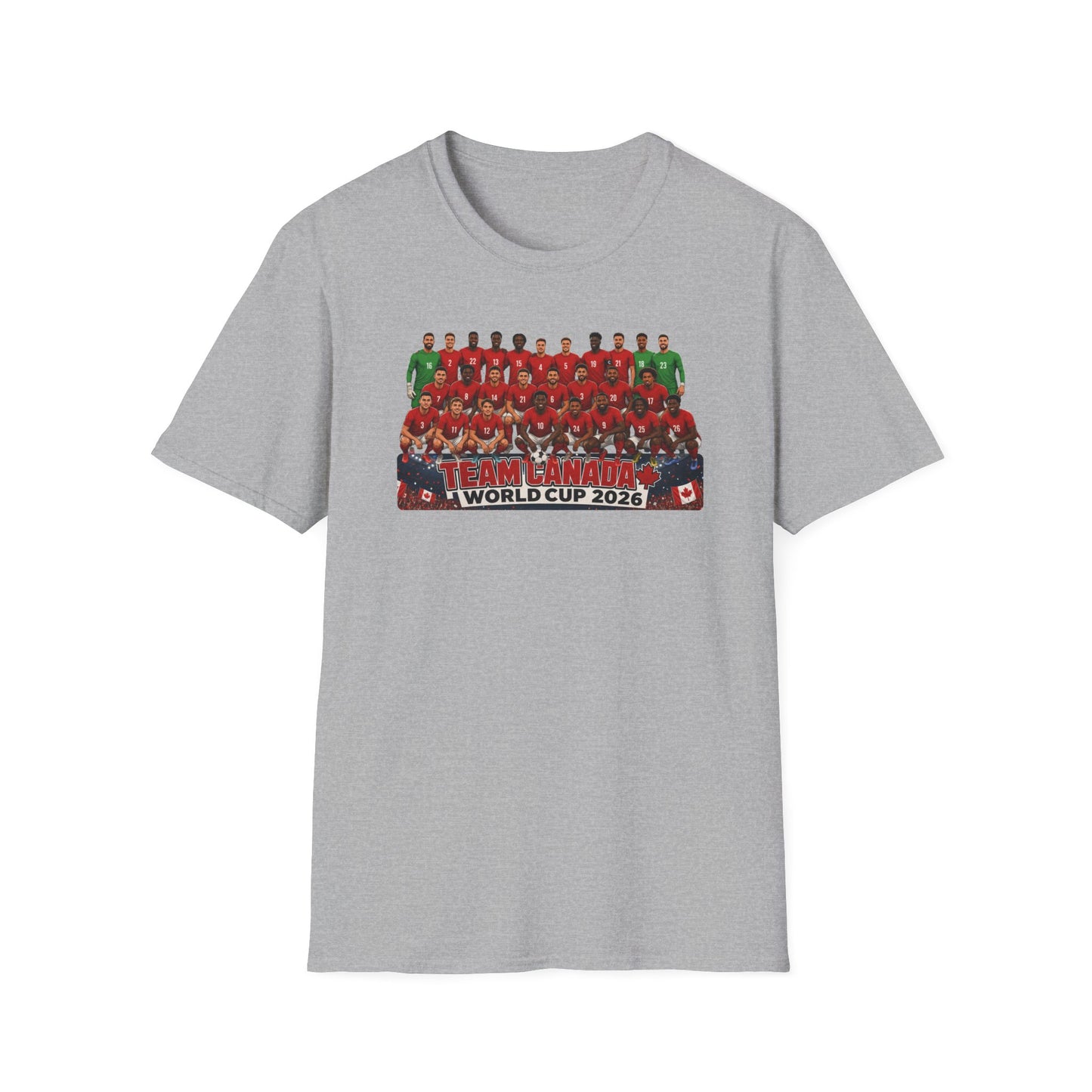 Team Canada World Cup 2026 T-Shirt — Official Squad Photo Fan Tee