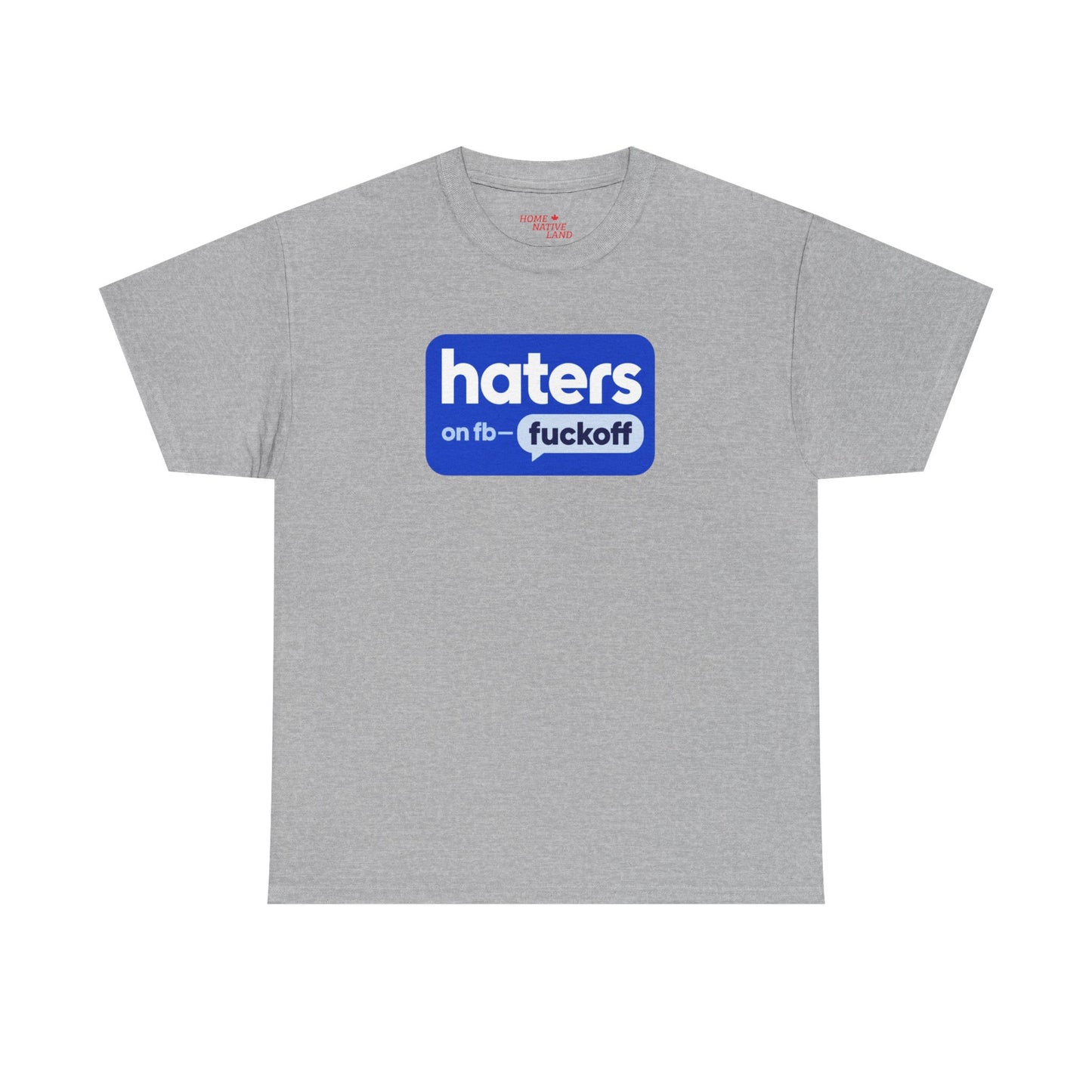 "Hates on Fb - F*** Off" Bold Graphic Tee