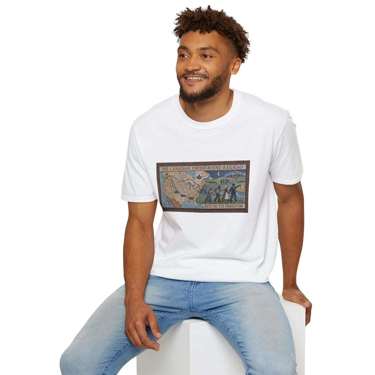 Underground Railroad Map T-Shirt — Route to Freedom Historic Tee