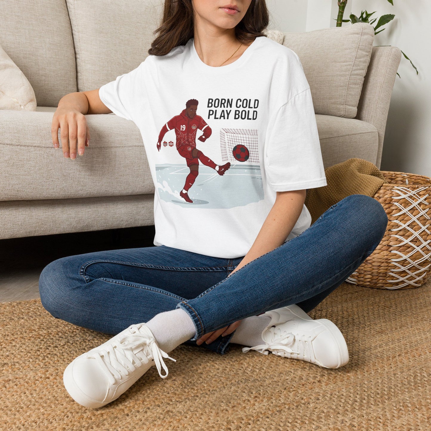 Soccer T-Shirt — "Born Cold Play Bold" Youth/Adult Soccer Tee