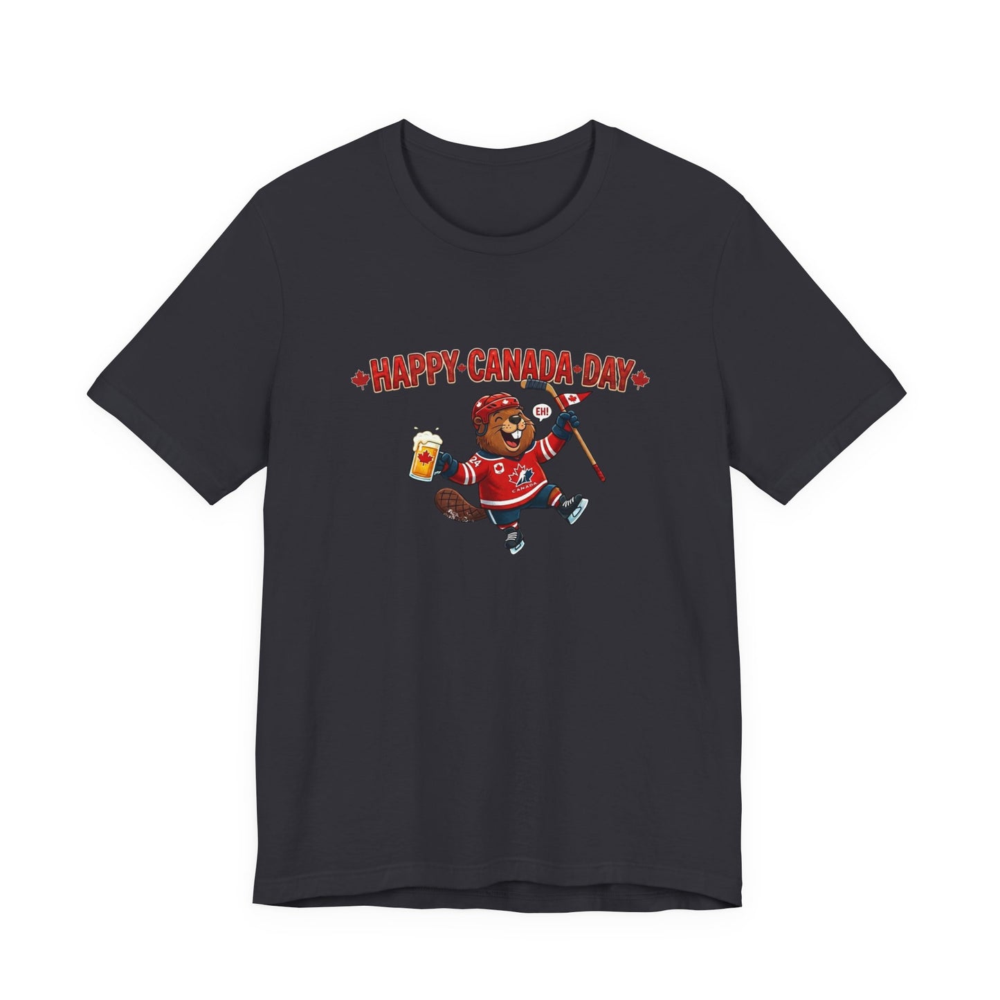 "Happy Beaver" Unisex Jersey Short Sleeve Tee