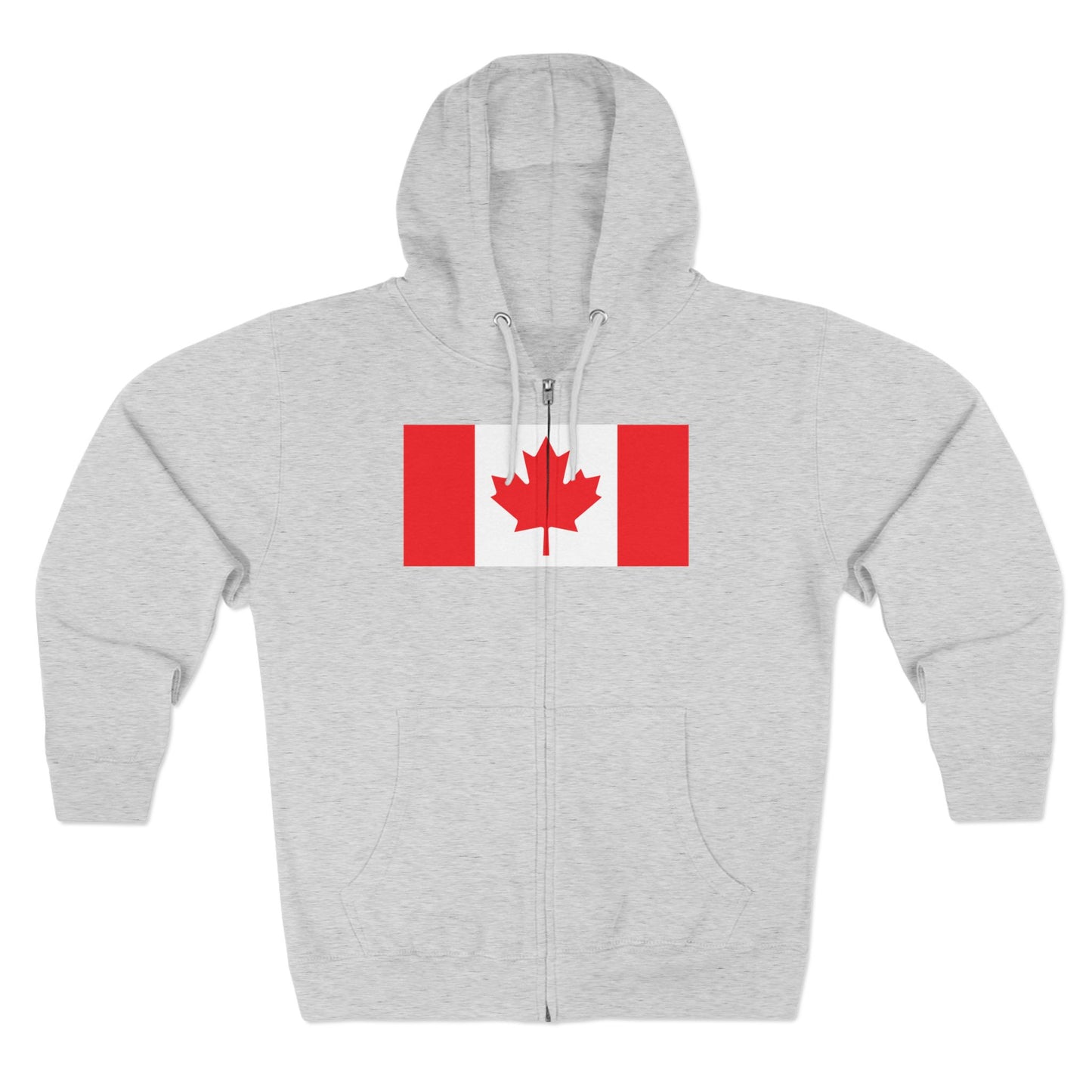 Canada Flag Zip Hoodie — Canadian Maple Leaf Full-Zip Sweatshirt