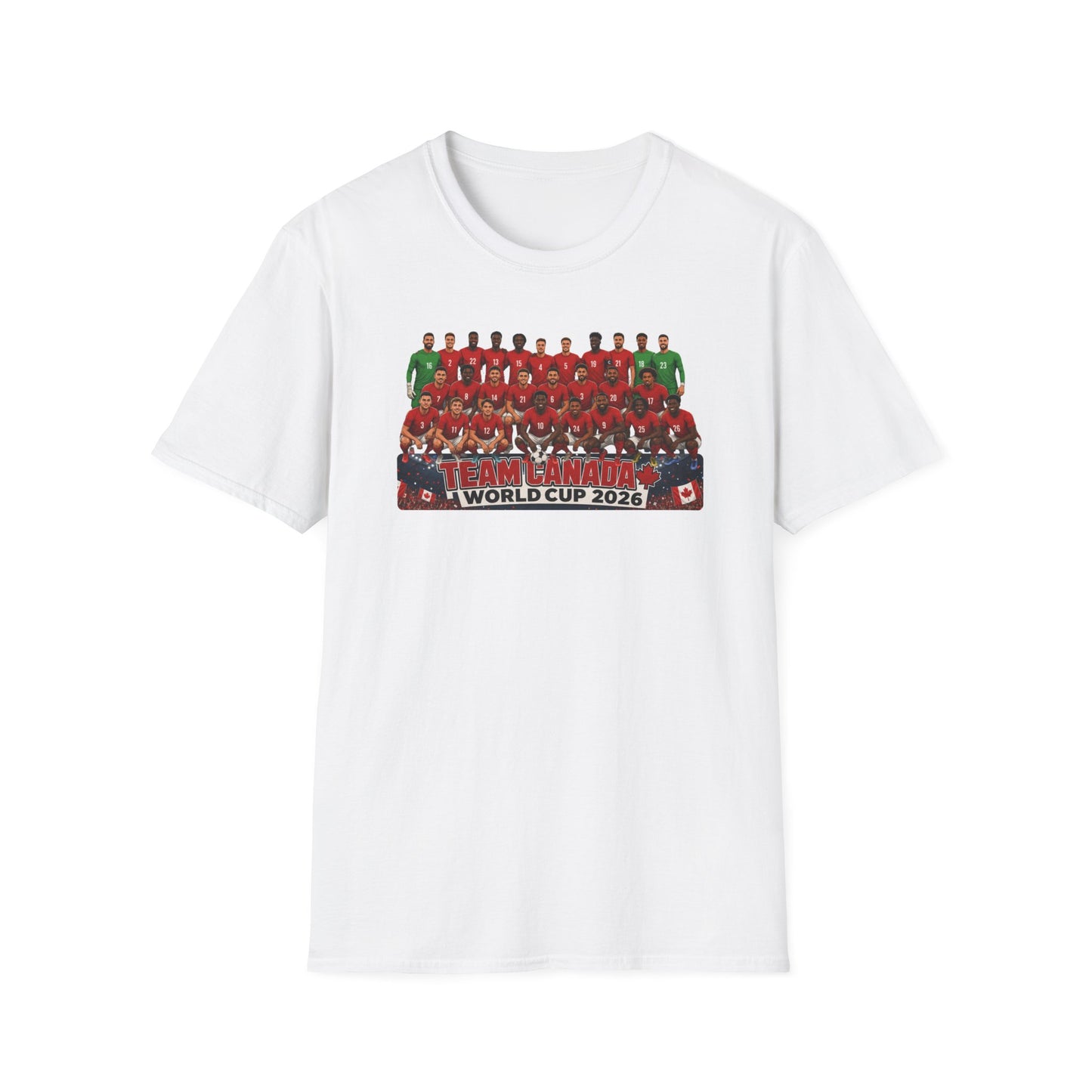 Team Canada World Cup 2026 T-Shirt — Official Squad Photo Fan Tee