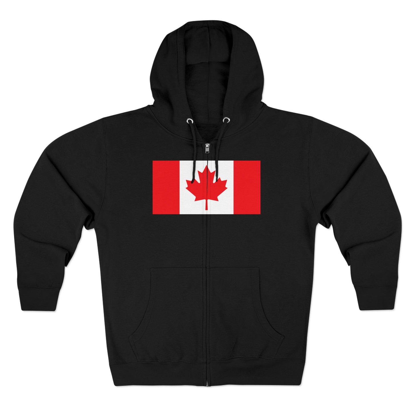 Canada Flag Zip Hoodie — Canadian Maple Leaf Full-Zip Sweatshirt