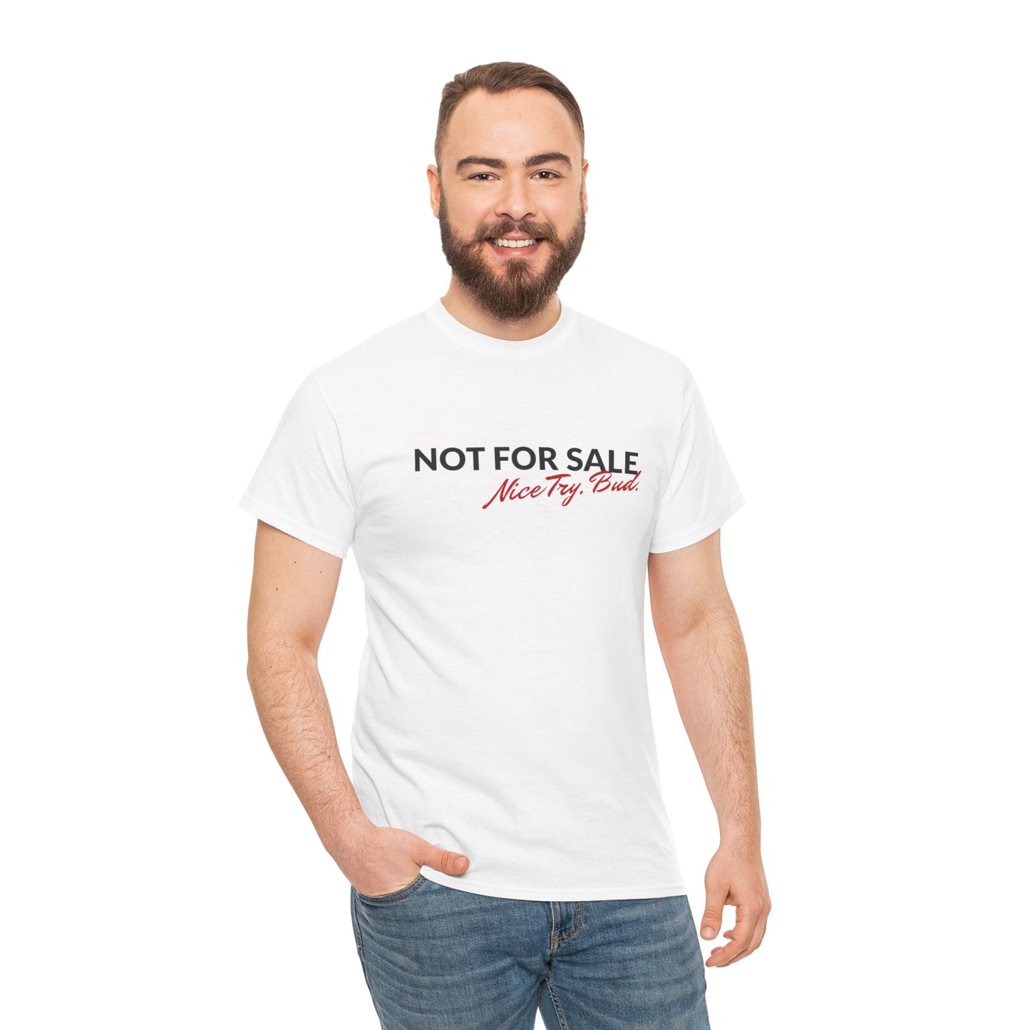 "Not For Sale" Graphic Cotton T‑Shirt