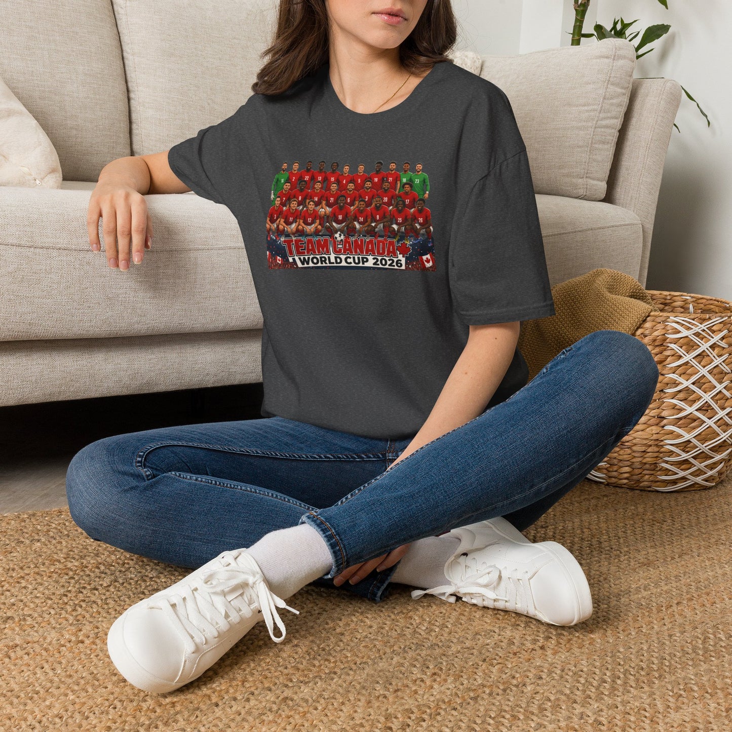 Team Canada World Cup 2026 T-Shirt — Official Squad Photo Fan Tee