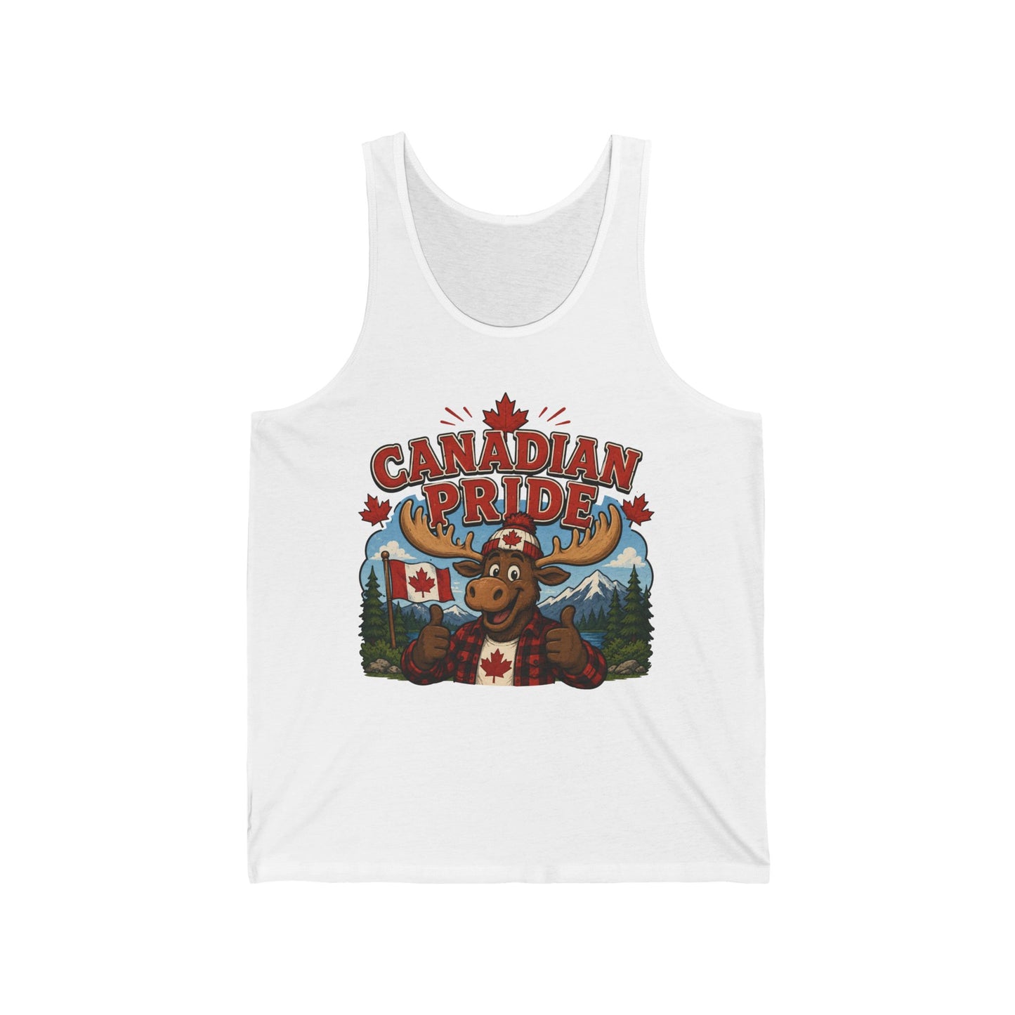 Canadian Pride Moose Tank Top — Canada Flag Summer Tank