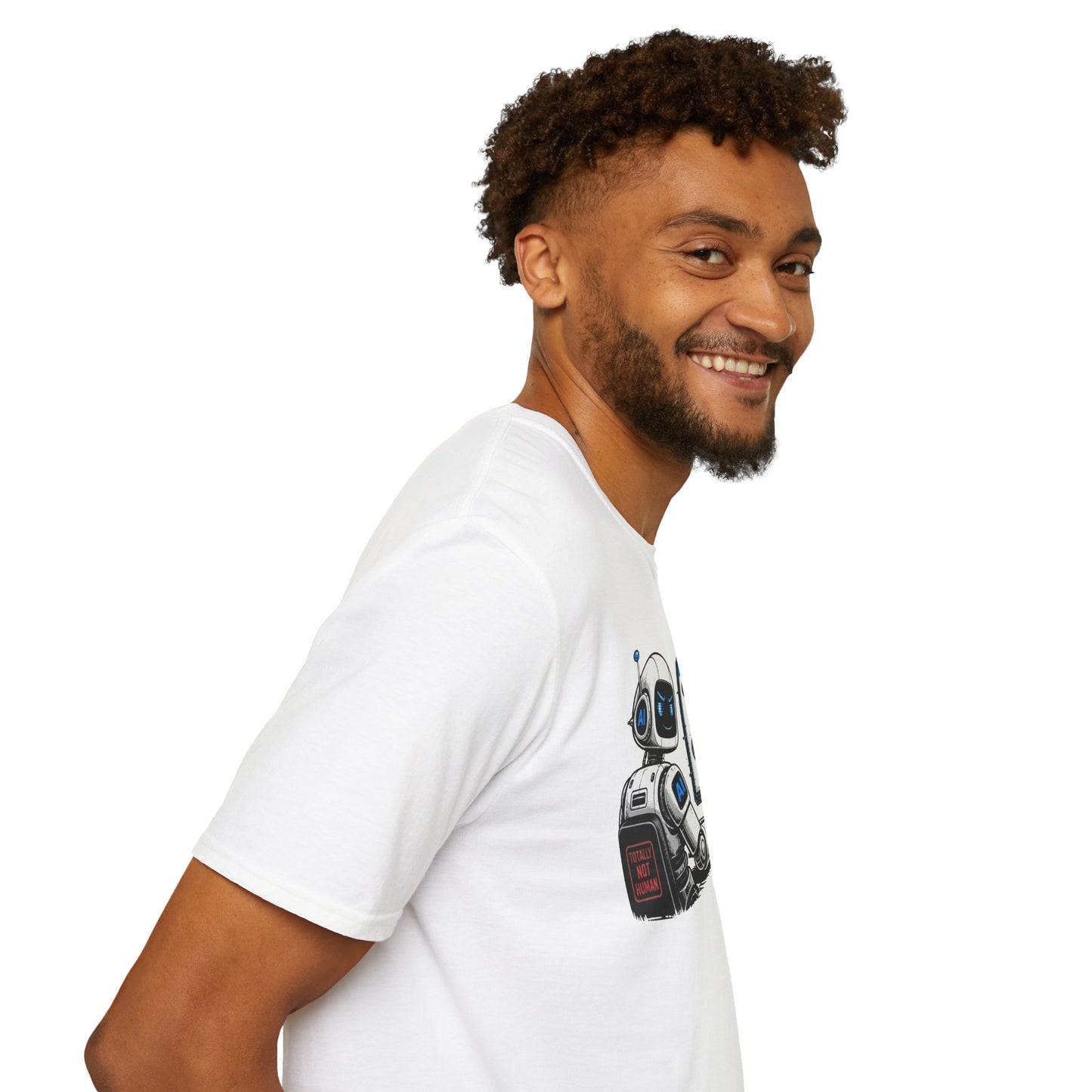 AI Slop Robot T-Shirt — Funny Chatbot Programmer Tee