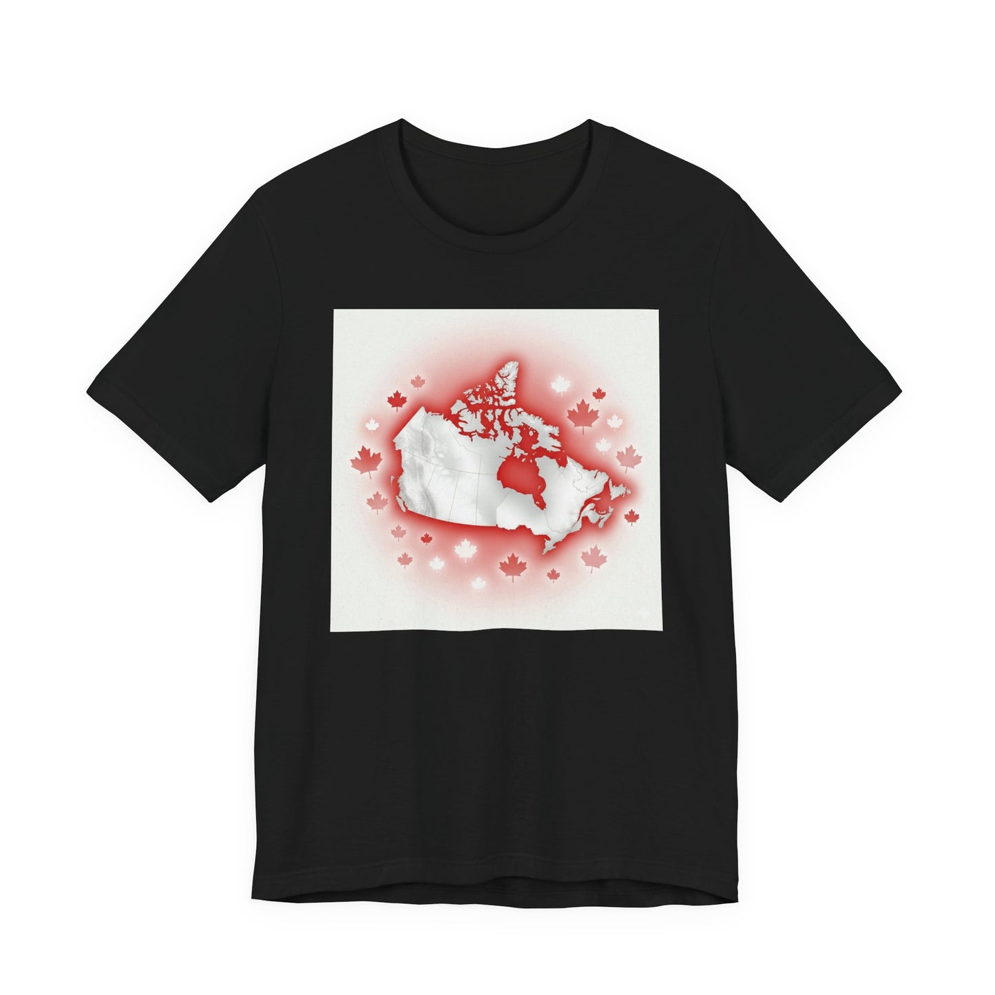 "Map of Canada" Unisex Jersey Short Sleeve Tee