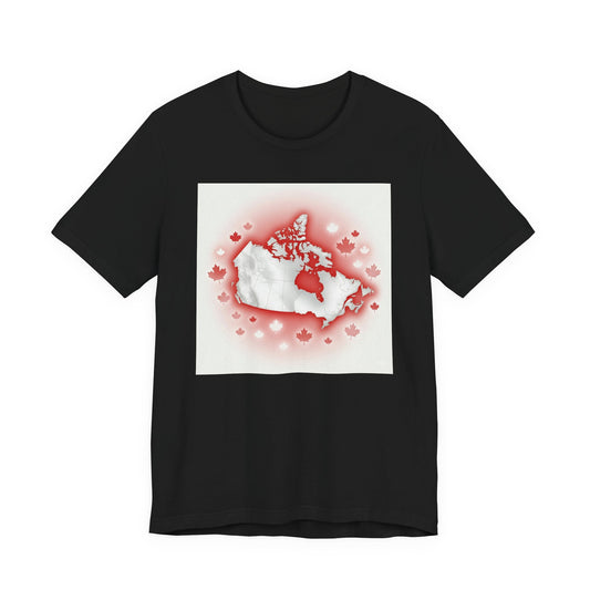 "Map of Canada" Unisex Jersey Short Sleeve Tee