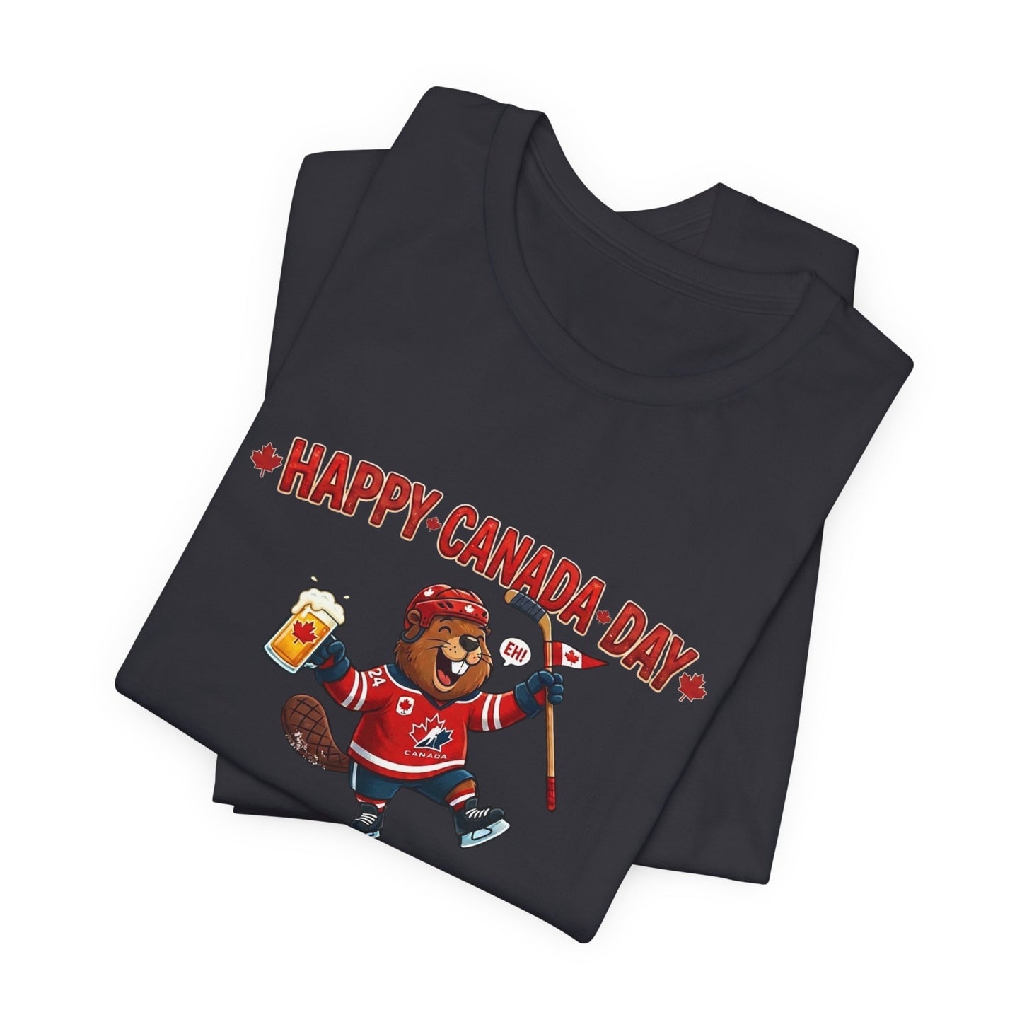 "Happy Beaver" Unisex Jersey Short Sleeve Tee